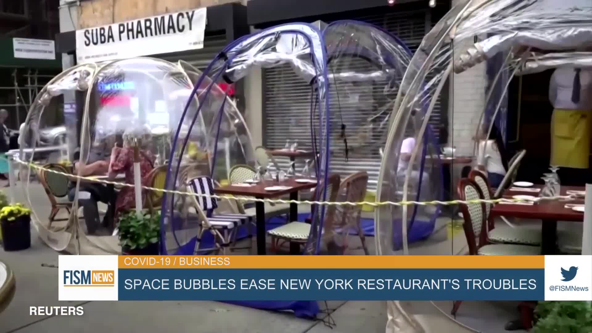 Space Bubbles Ease New York Restaurant Troubles