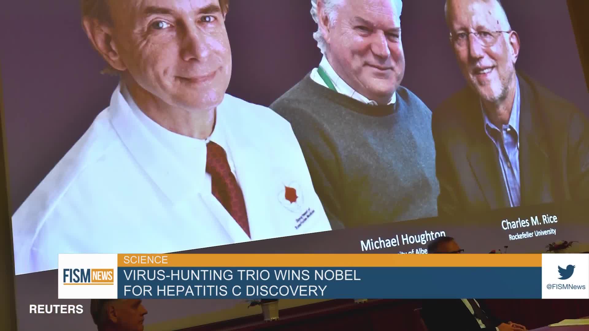 Virus-Hunting Trio Wins Nobel For Hepatitis C Discovery