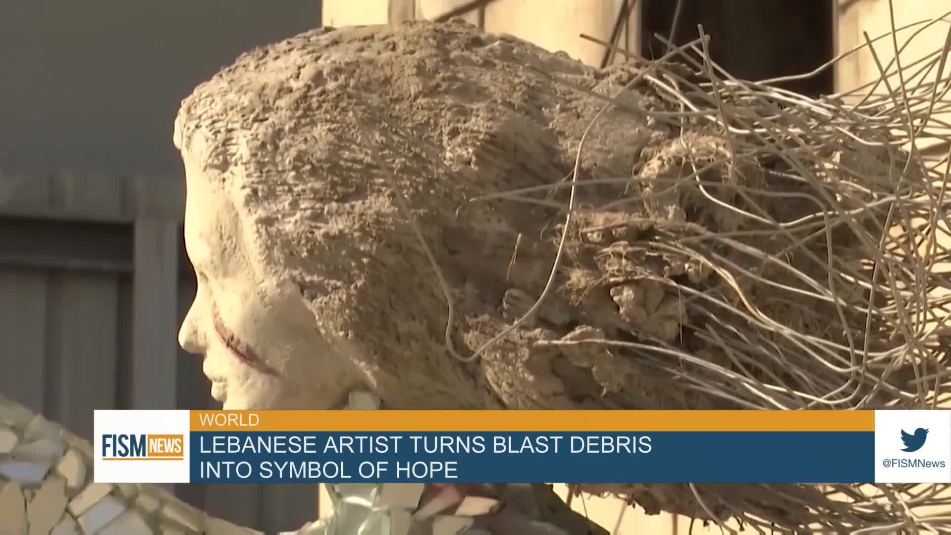 ‘Rise From The Rubble’: Lebanese Artist Turns Blast Debris Into Symbol Of Hope