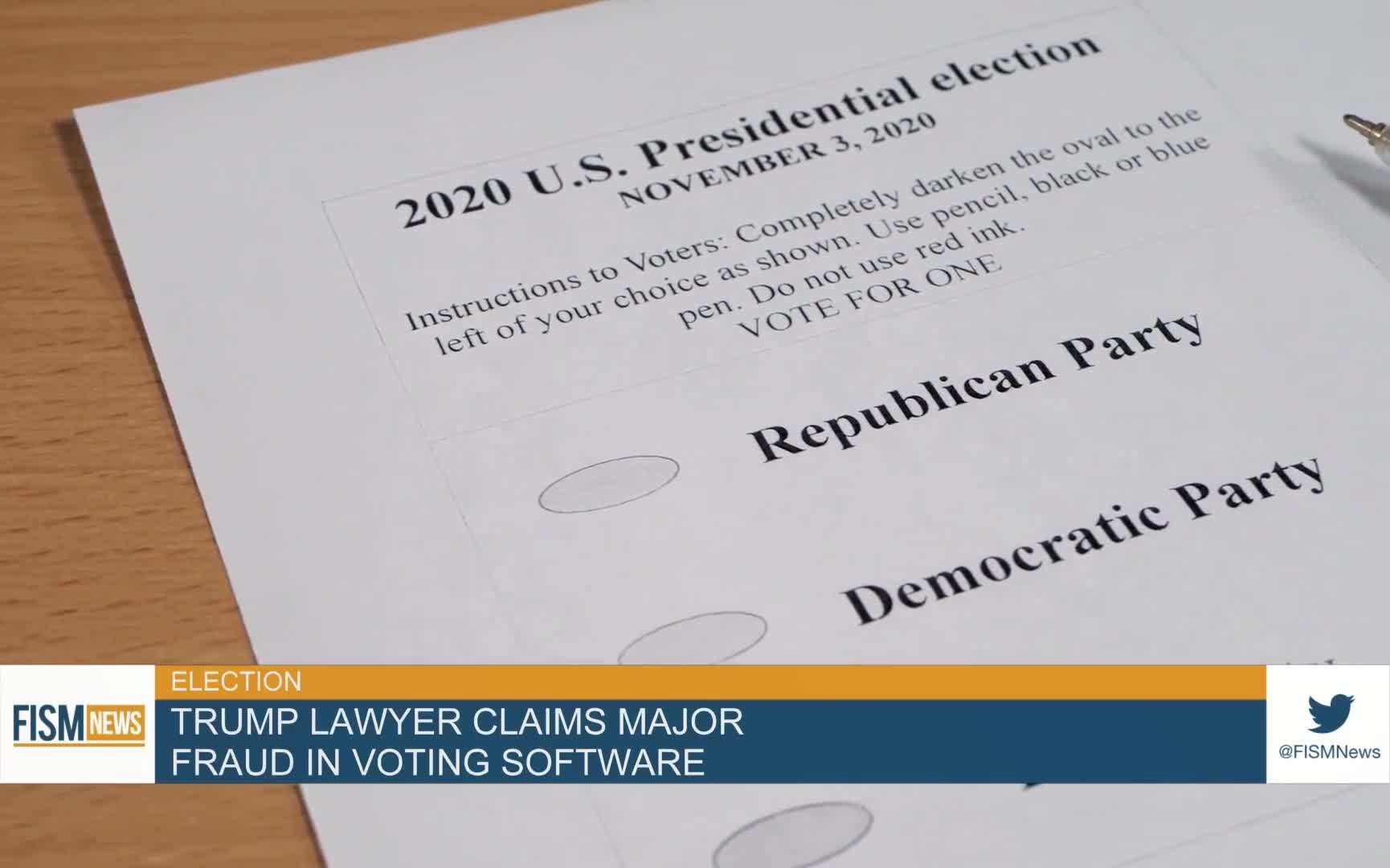 Trump Lawyer Claims Major Fraud In Voting Software