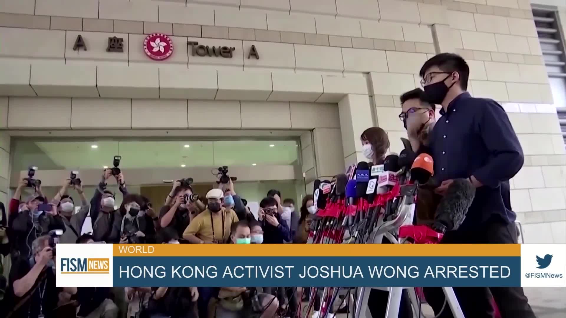 Hong Kong Activist Joshua Wong Arrested