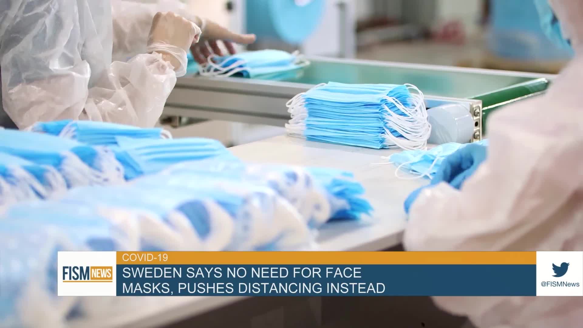 Sweden Says No Need For Face Masks, Pushes Distancing Instead