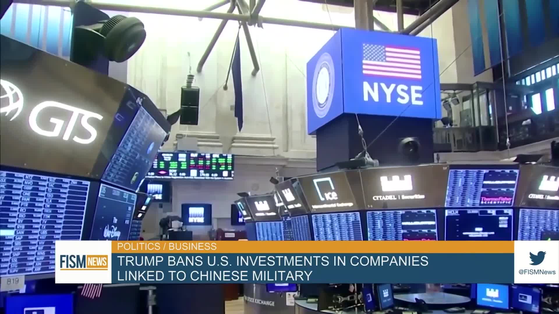 Trump Bans U.S. Investments In Companies Linked To Chinese Military