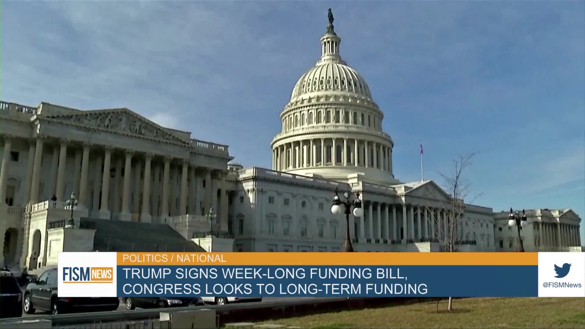 Trump Signs Week-Long Funding Bill, Congress Looks To Long-Term Funding