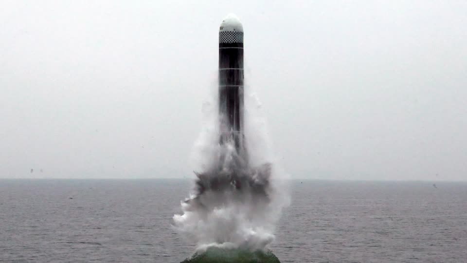 North Korea believed to have fired submarine-borne missile