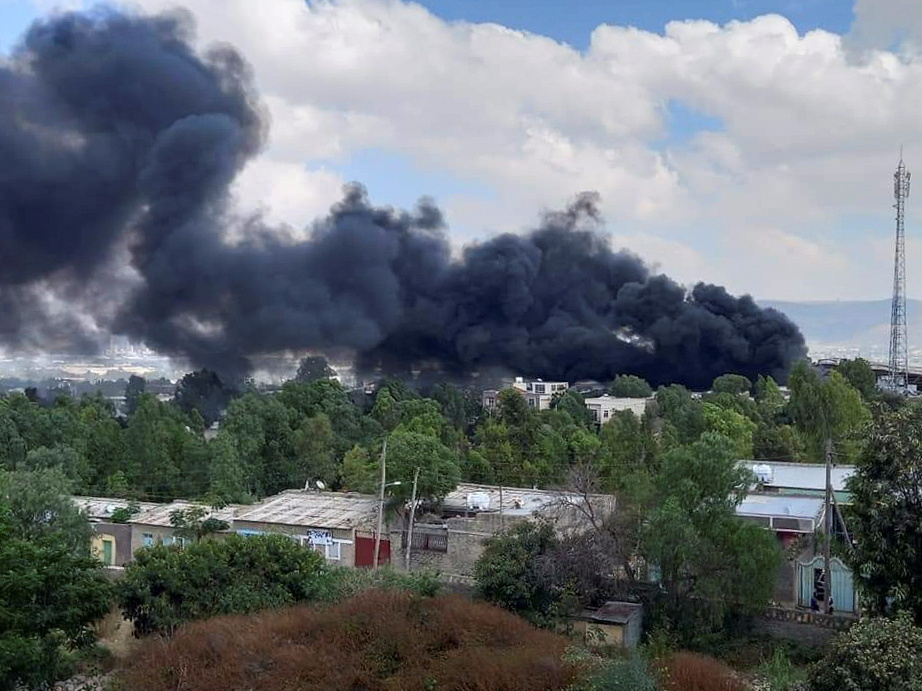 Air strike hits capital of Ethiopia’s Tigray for third time this week