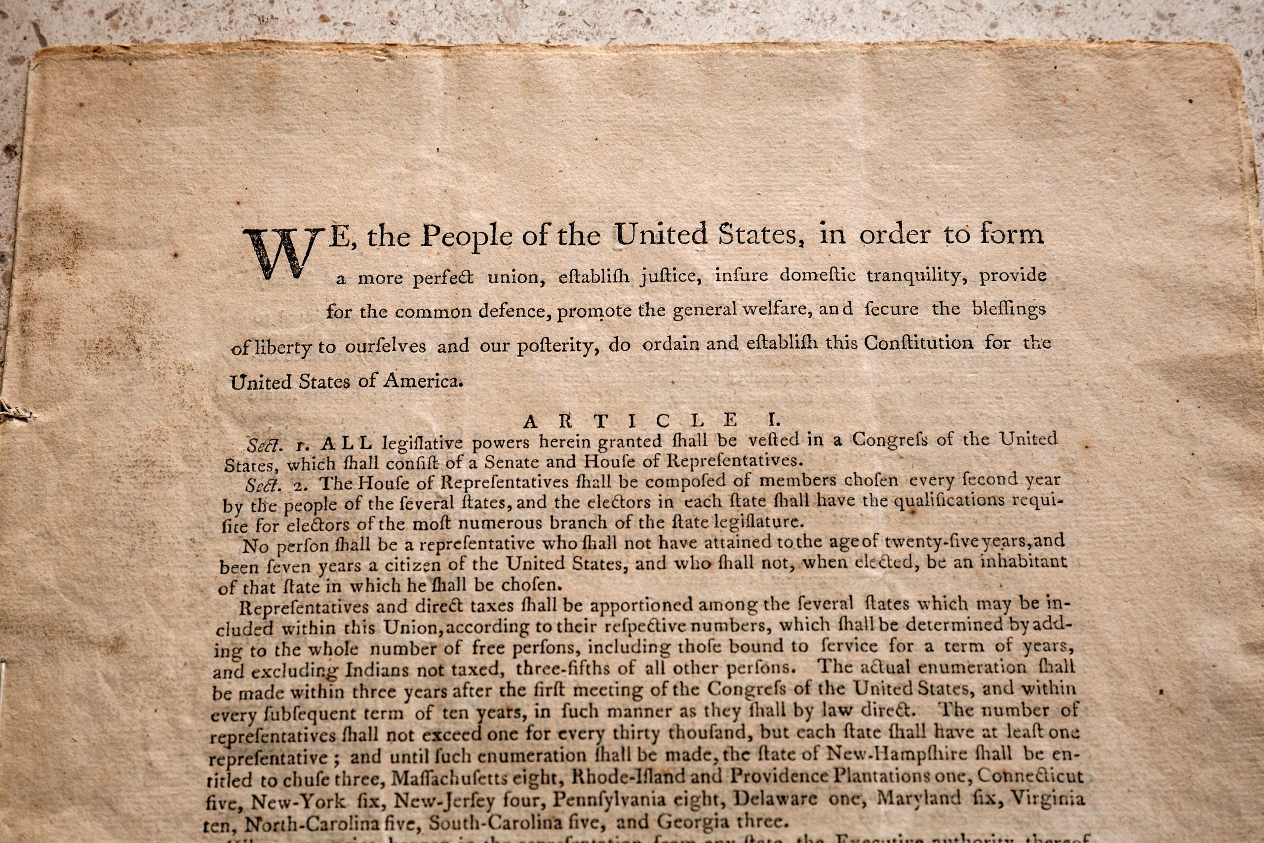 Rare copy of US Constitution sold for $43 million