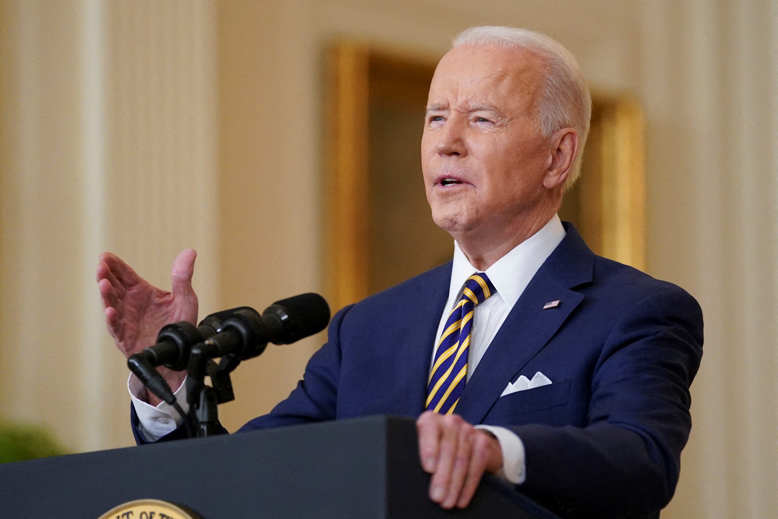 Biden defends presidency, blames GOP and Trump for agenda failures at presser