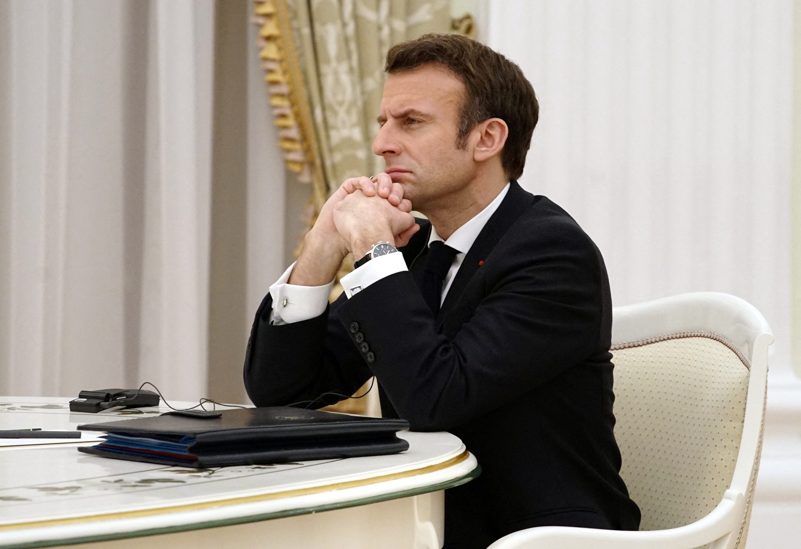 Macron meets with Putin, Zelenskiy in separate meetings seeking diplomacy