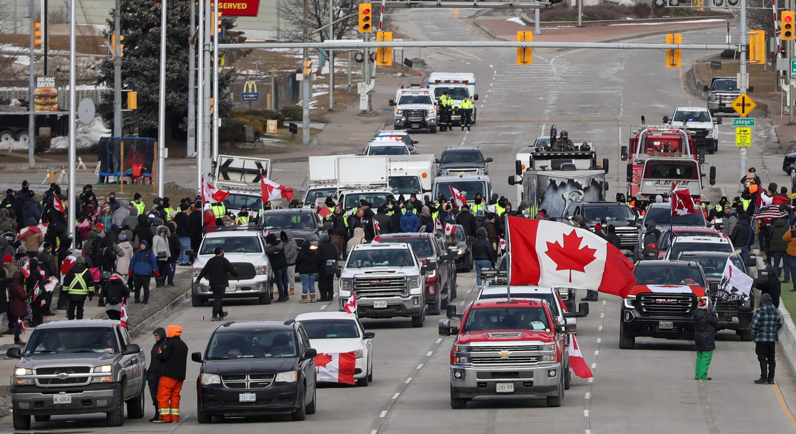 Freedom convoy growing in numbers even as crackdown begins