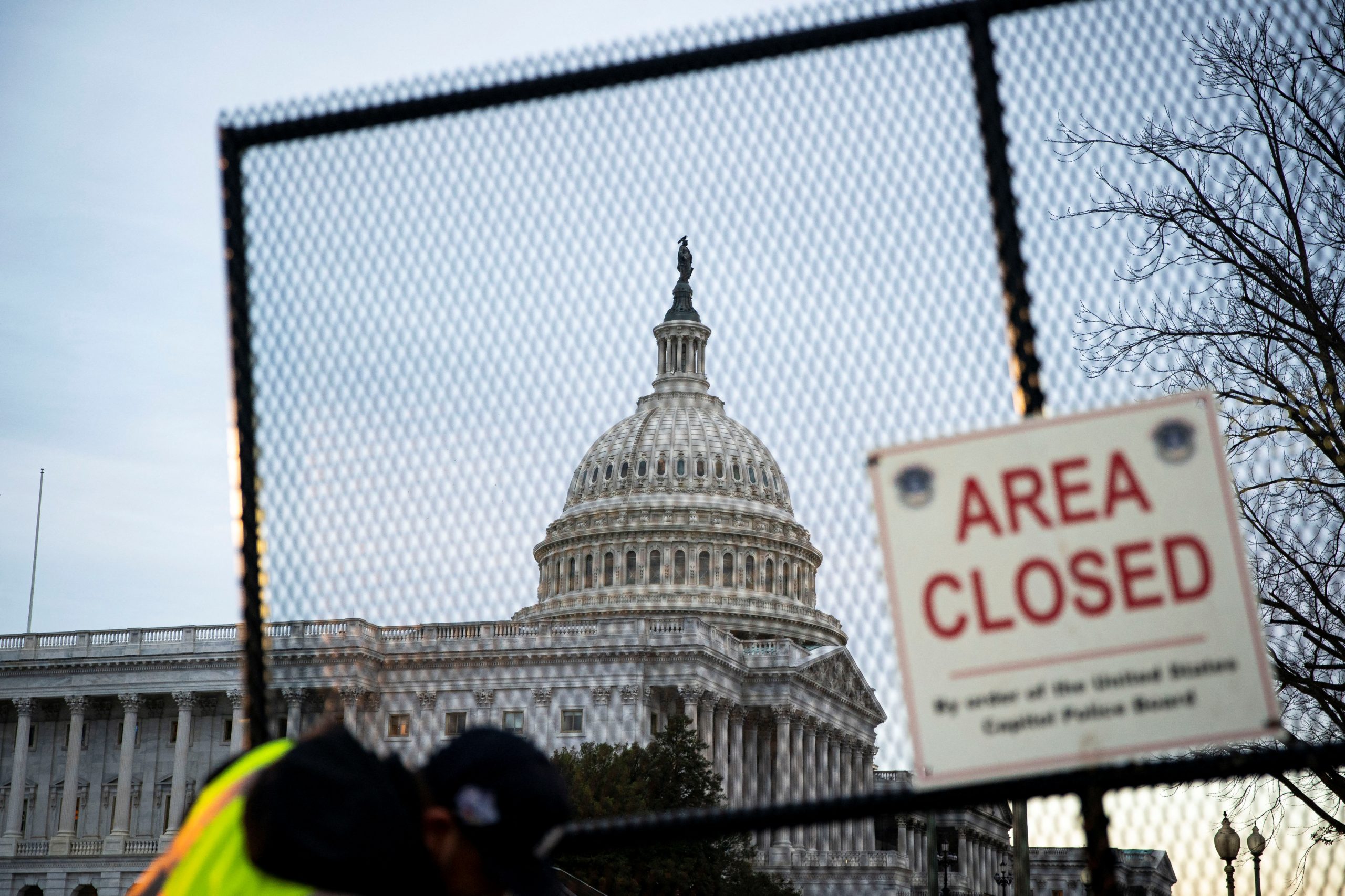 U.S. Capitol barricades return as truckers head to Washington