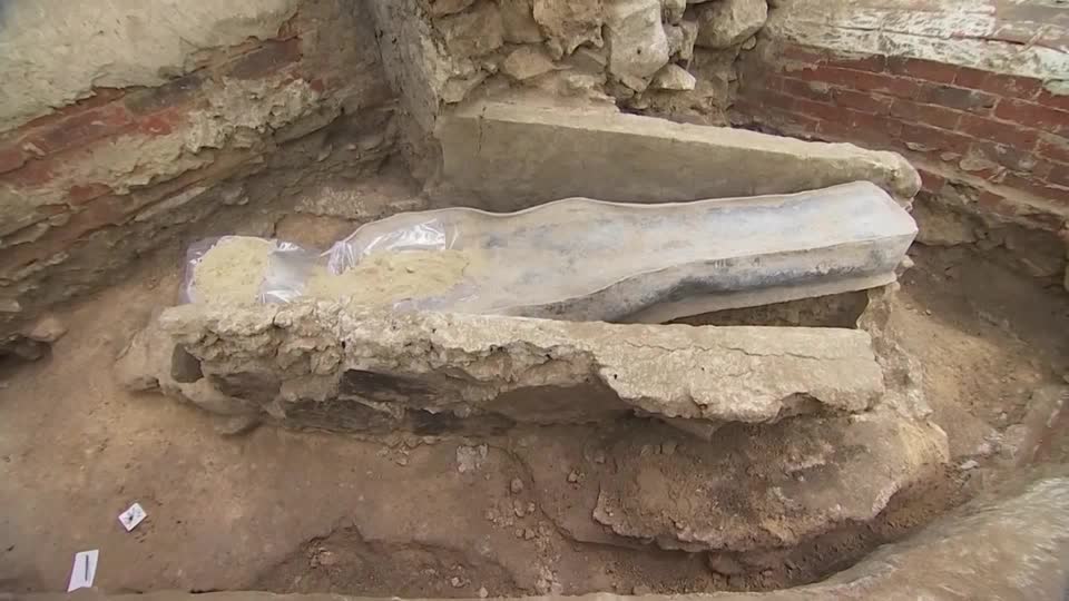 Ancient sarcophagus found under Notre Dame cathedral in Paris