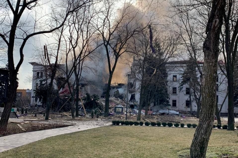 Rescue workers continue search for survivors of Mariupol theater bombing as stalled Russian forces ramp up attacks on urban centers