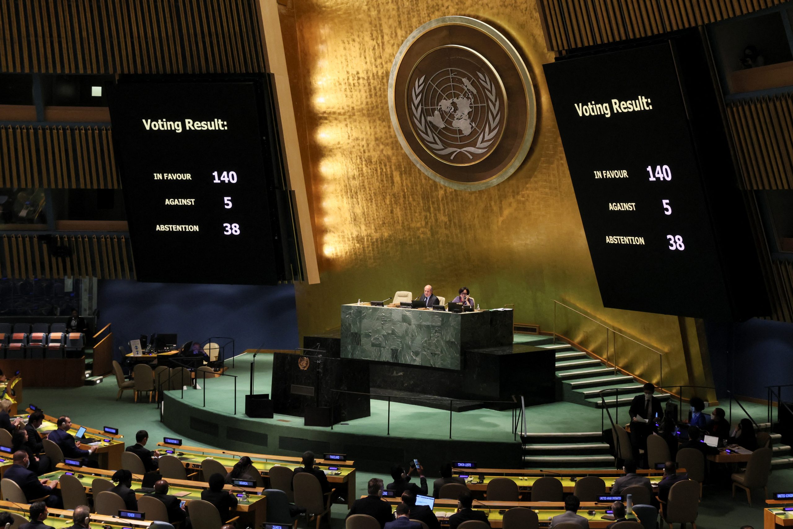 U.N. General Assembly again overwhelmingly isolates Russia over Ukraine