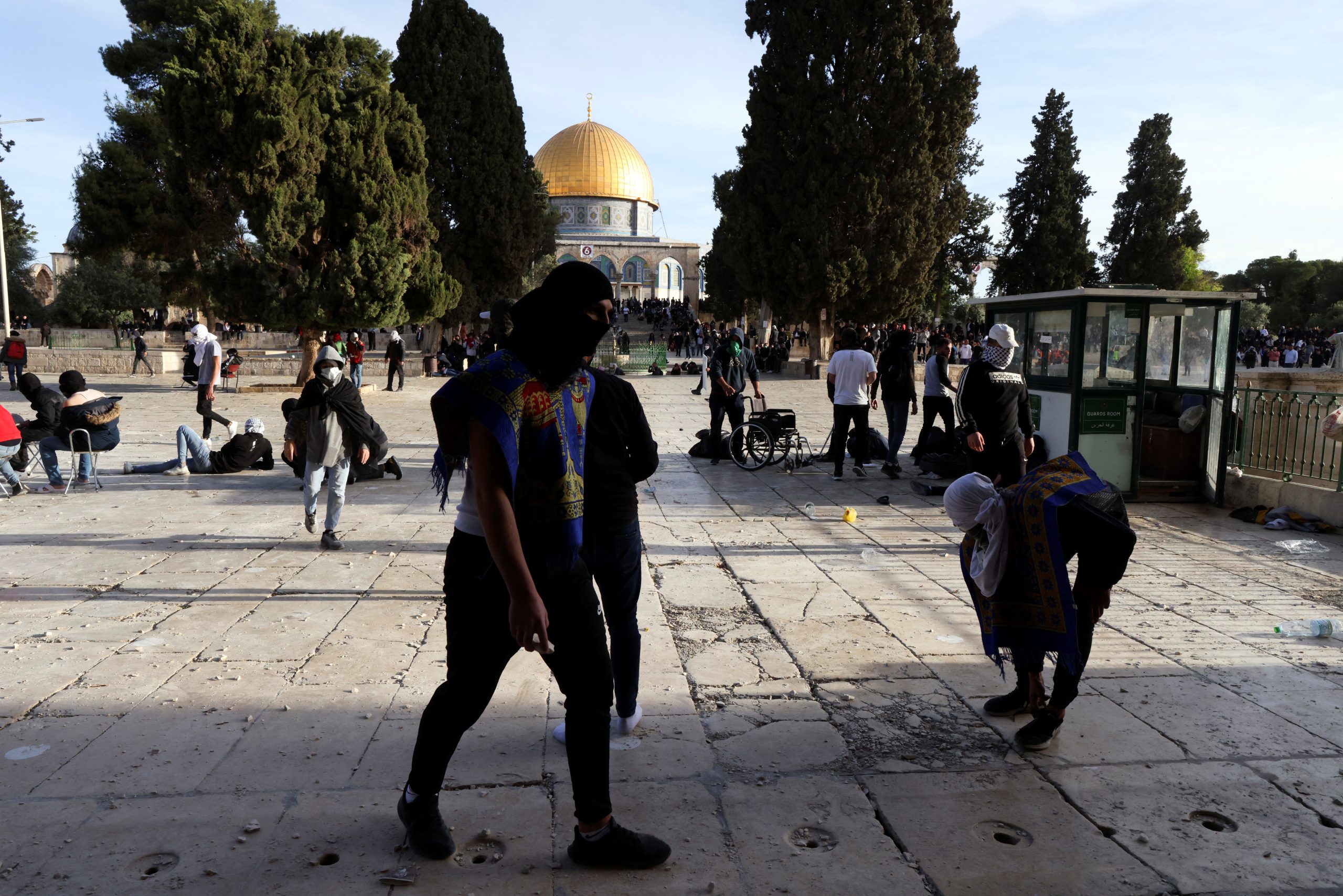 Palestinians clash with Israeli police at Jerusalem holy site, 57 injured