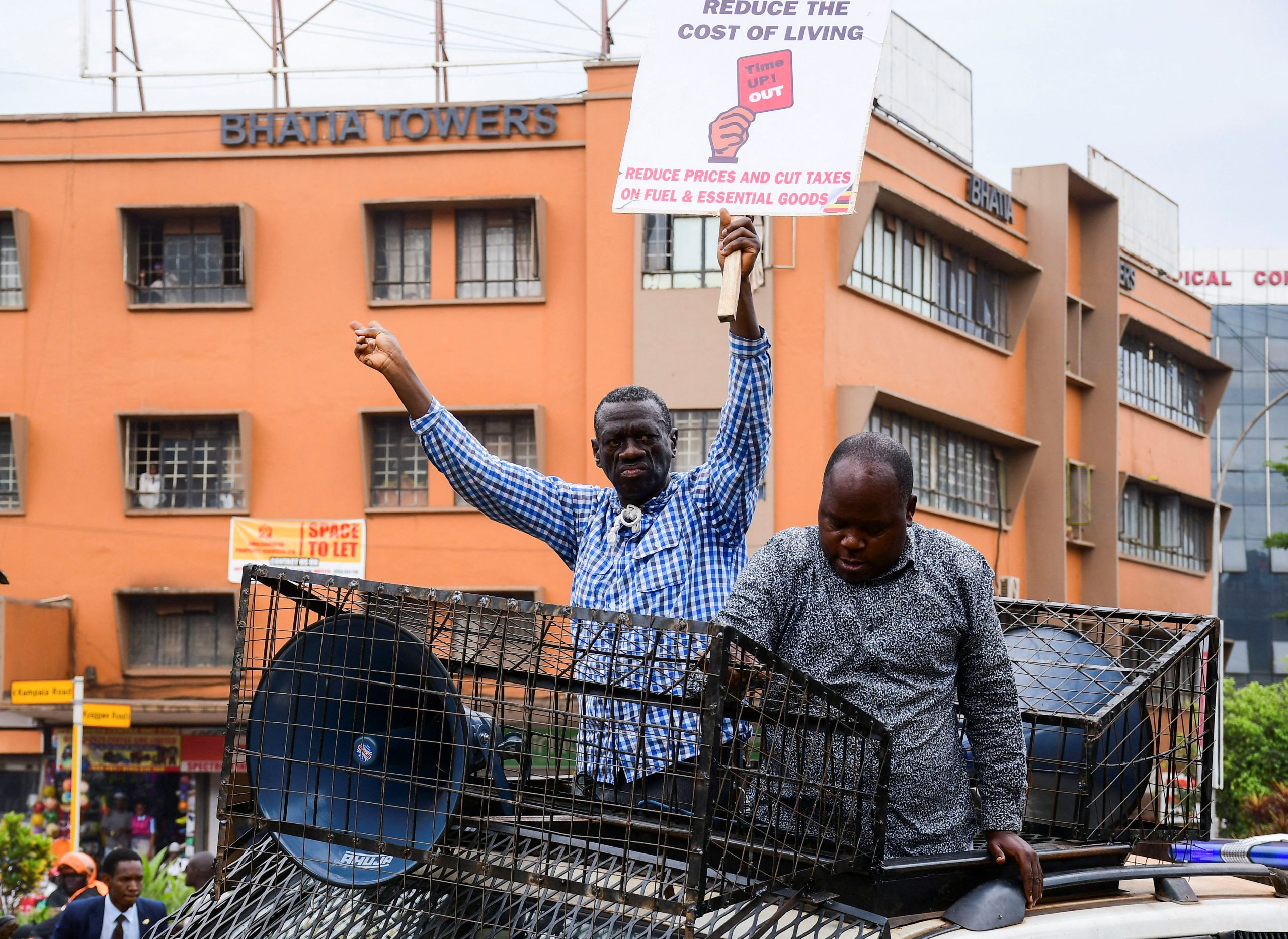 Detained Ugandan opposition figure charged with inciting violence