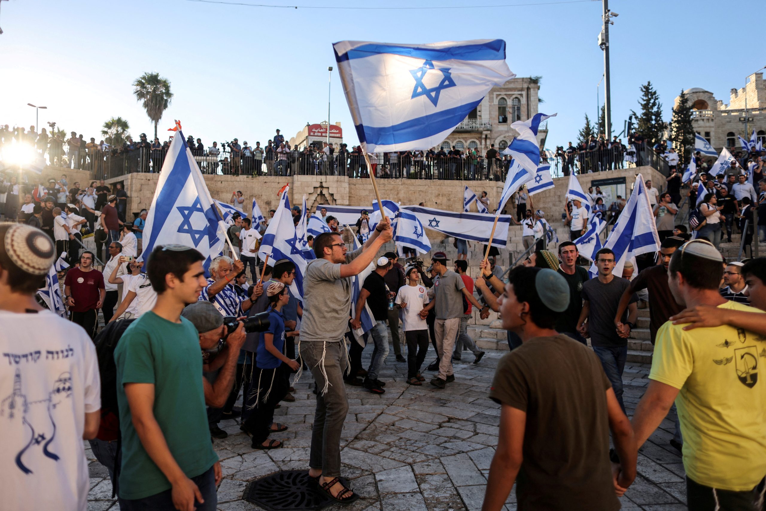 Clashes at Jerusalem’s Al-Aqsa mosque before contested Israeli flag march