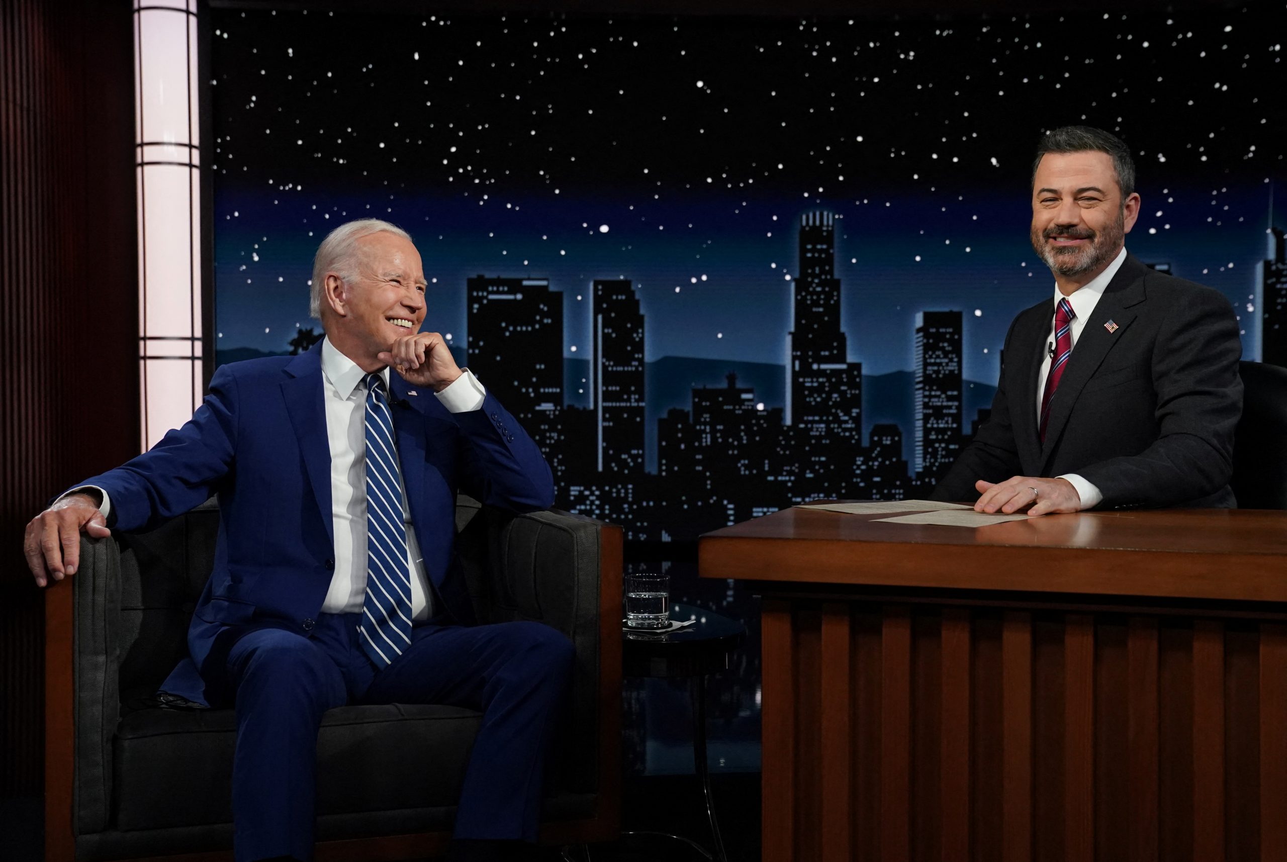 Biden blames ‘MAGA’ Republicans, oil companies, and the media for woes on ‘Jimmy Kimmel Live!’