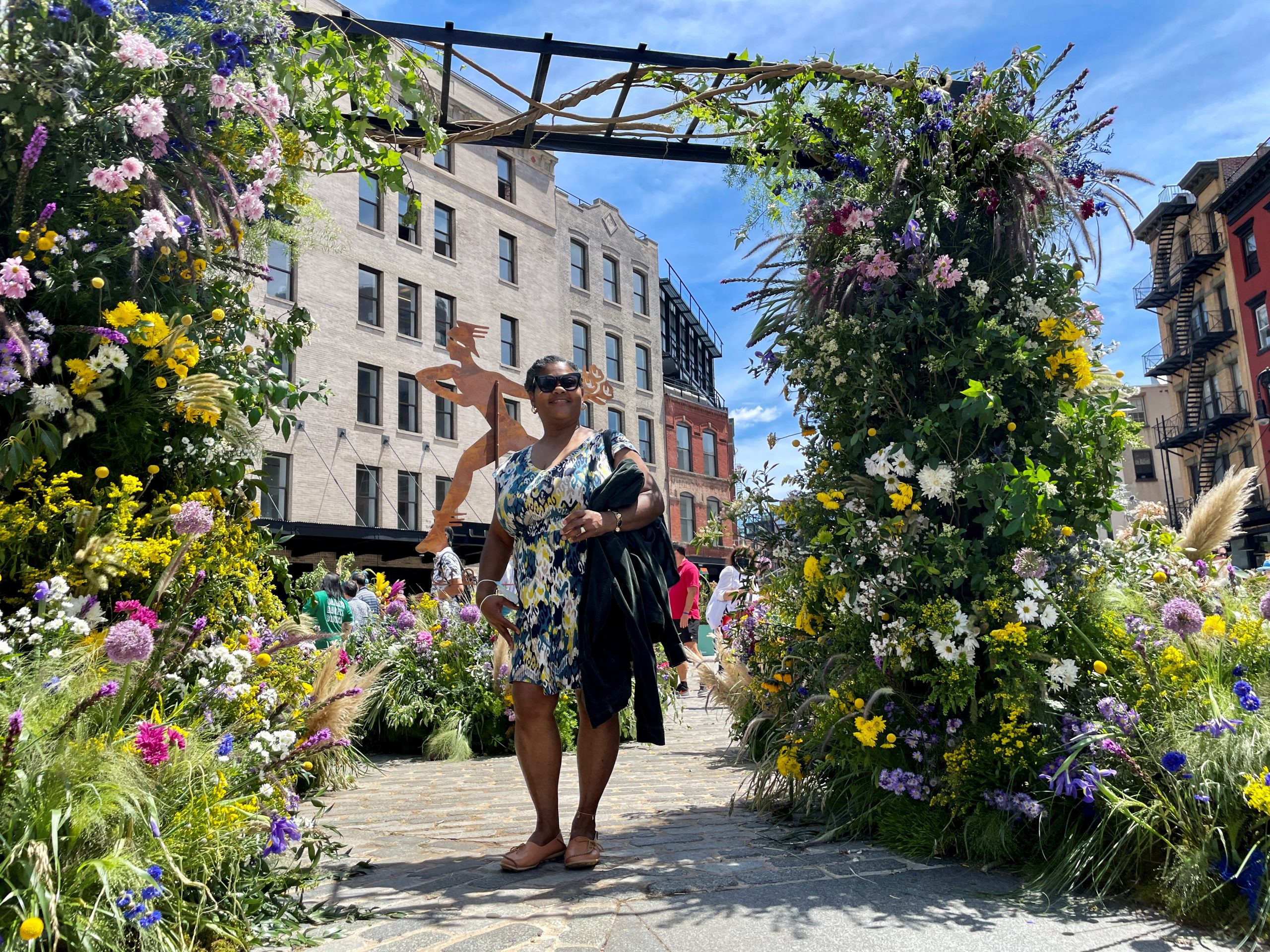 One million flowers bring joy and color to New York’s Meatpacking District