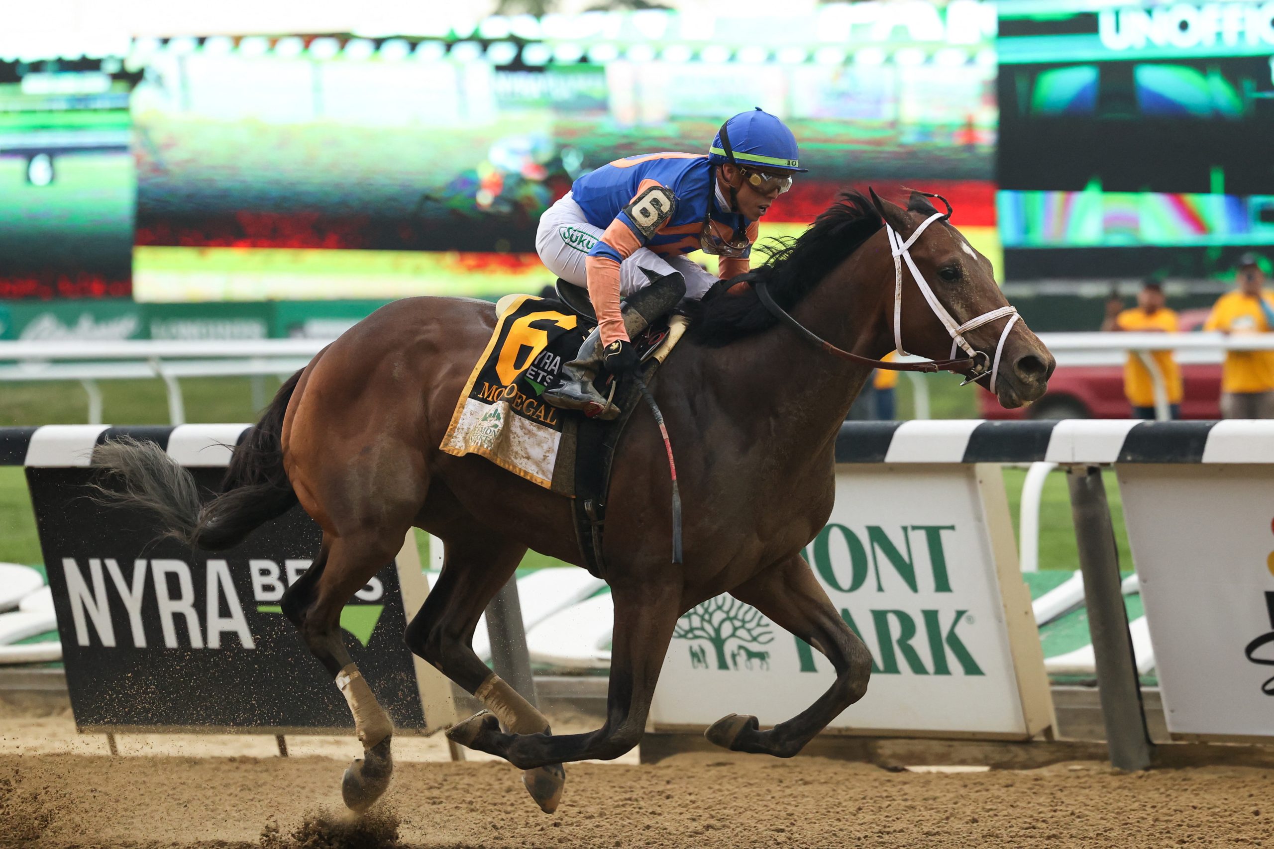 Horse racing-Mo Donegal wins Belmont Stakes as Rich Strike misses