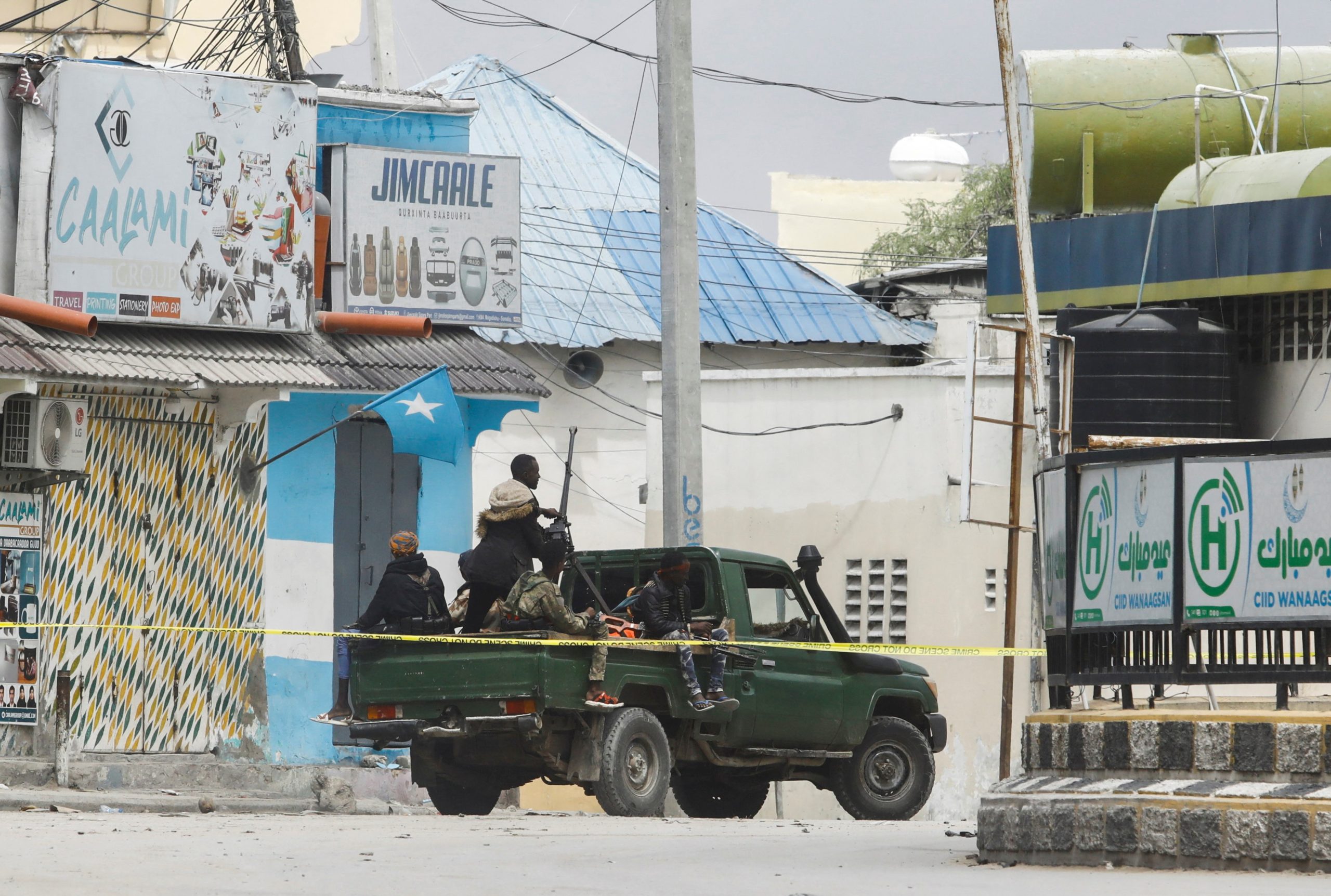 At least 12 killed in Somalia hotel siege, hostages held