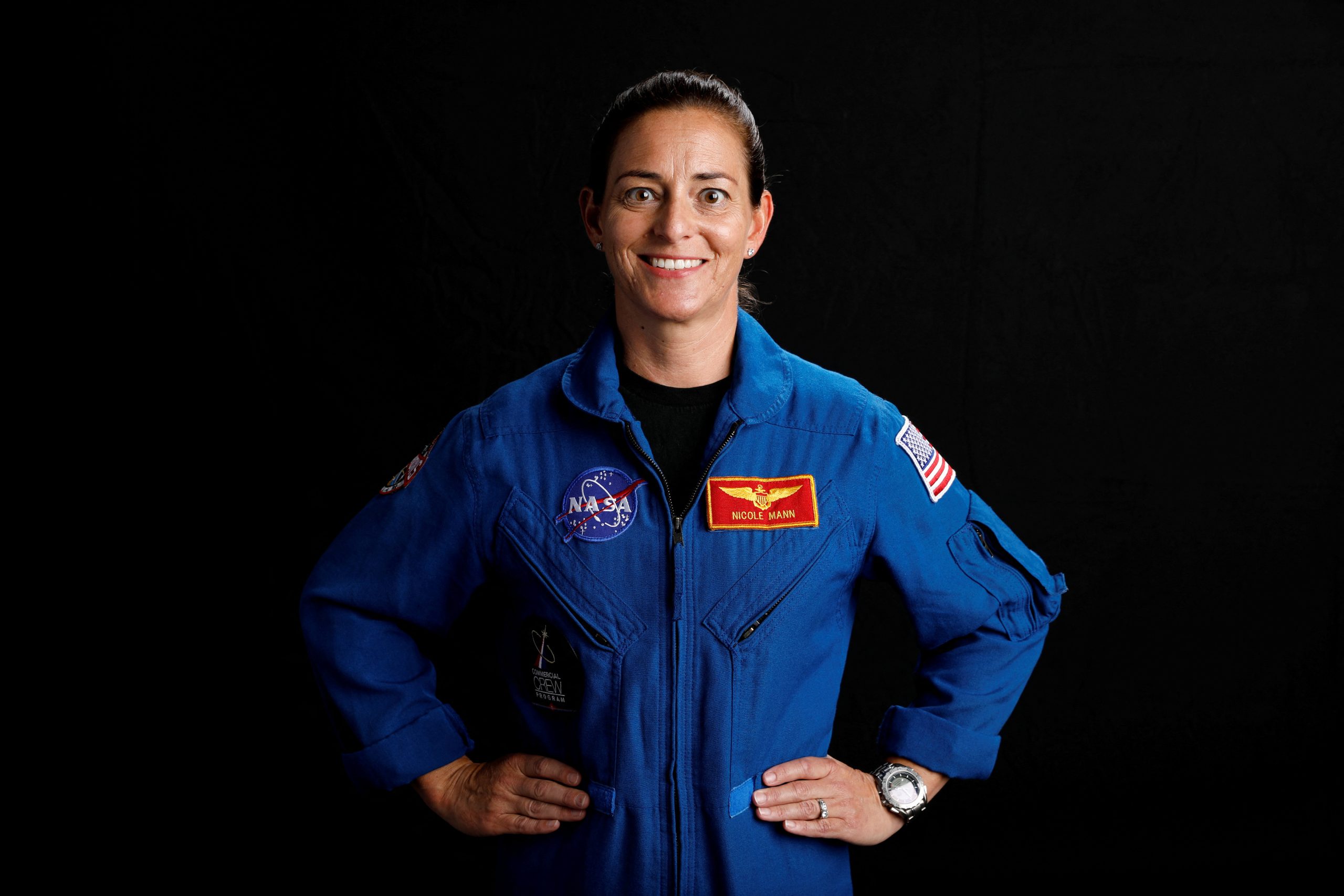 Nicole Mann says she is proud to be first Native American woman in space