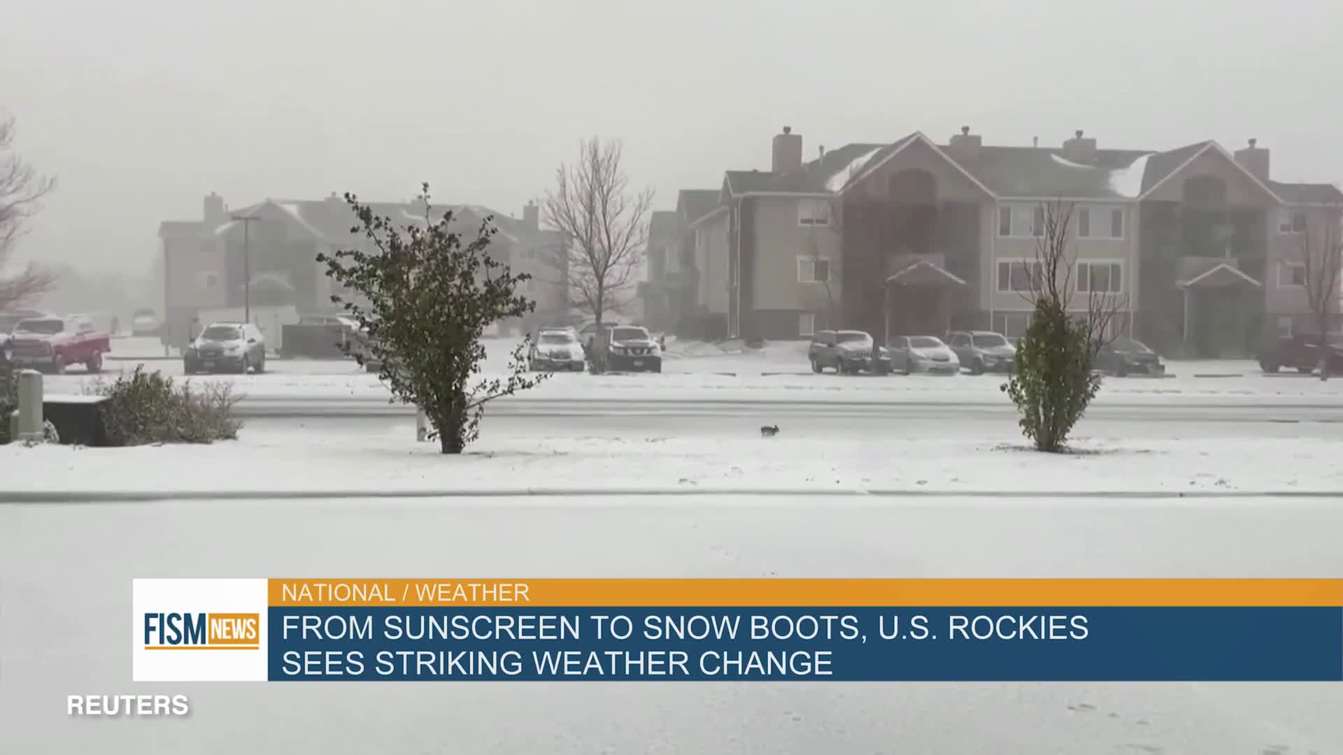 From Sunscreen To Snow Boots, U.S. Rockies Sees Striking Weather Change