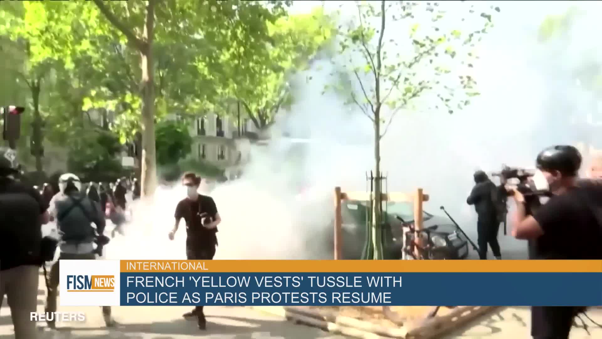 French 'Yellow Vests' Tussle With Police As Paris Protests Resume