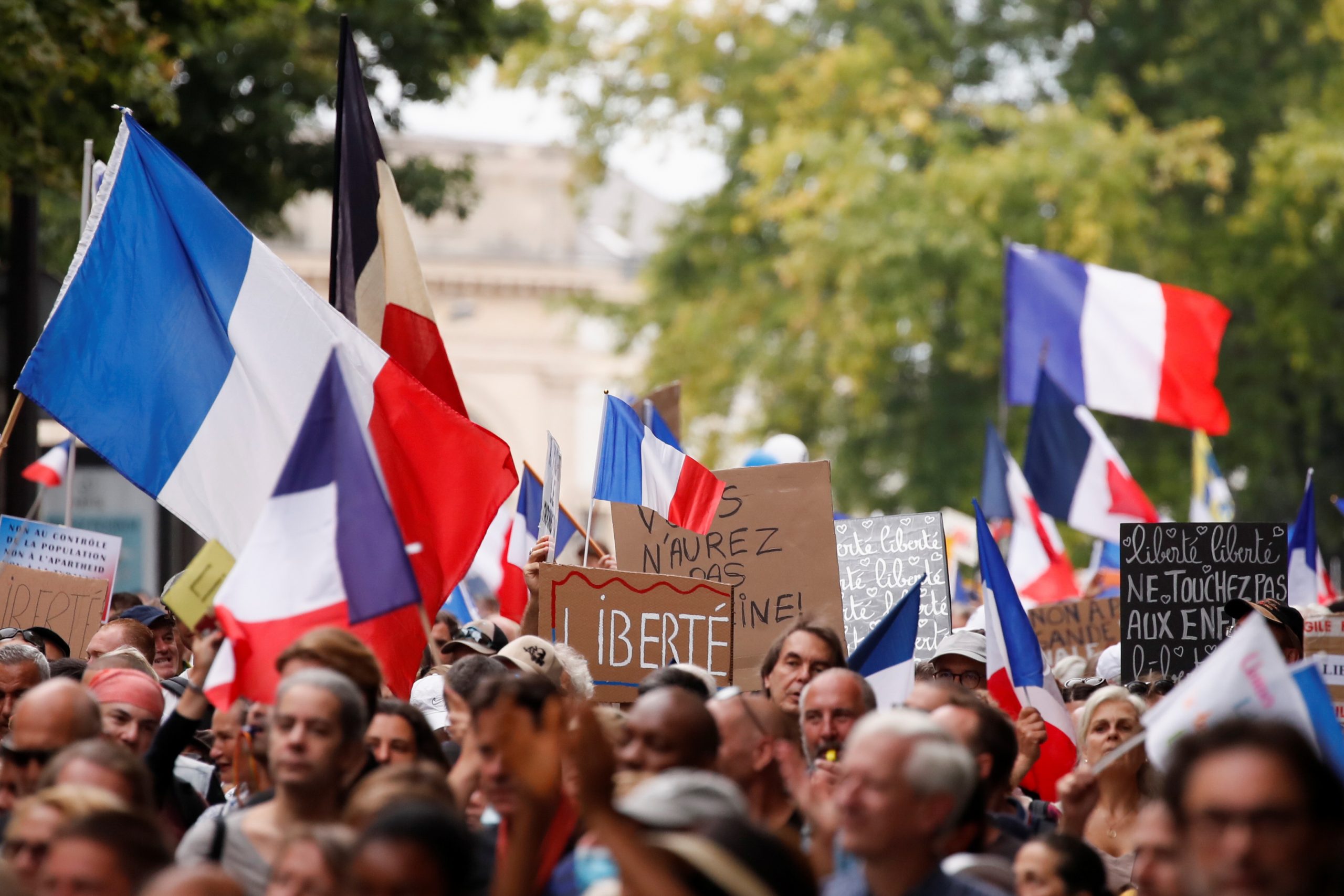 France Sees 8th Consecutive Weekend of COVID Pass Protests