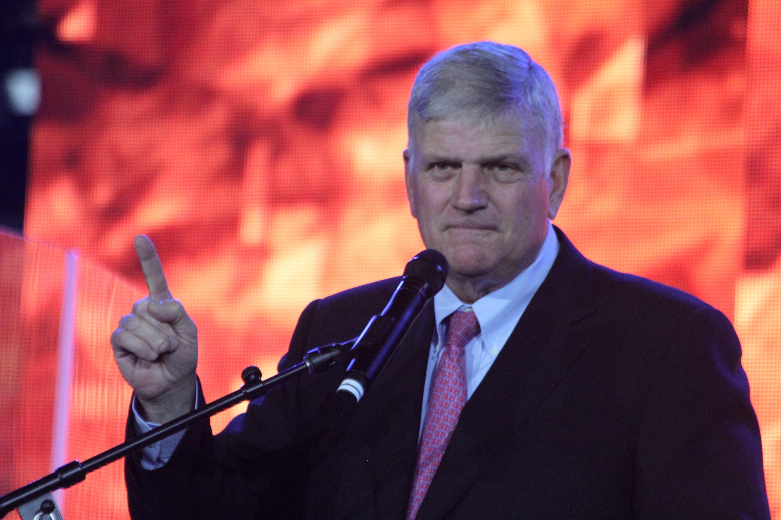 Franklin Graham says he preaches ‘message of love,’ not hate, in response to activists’ claims