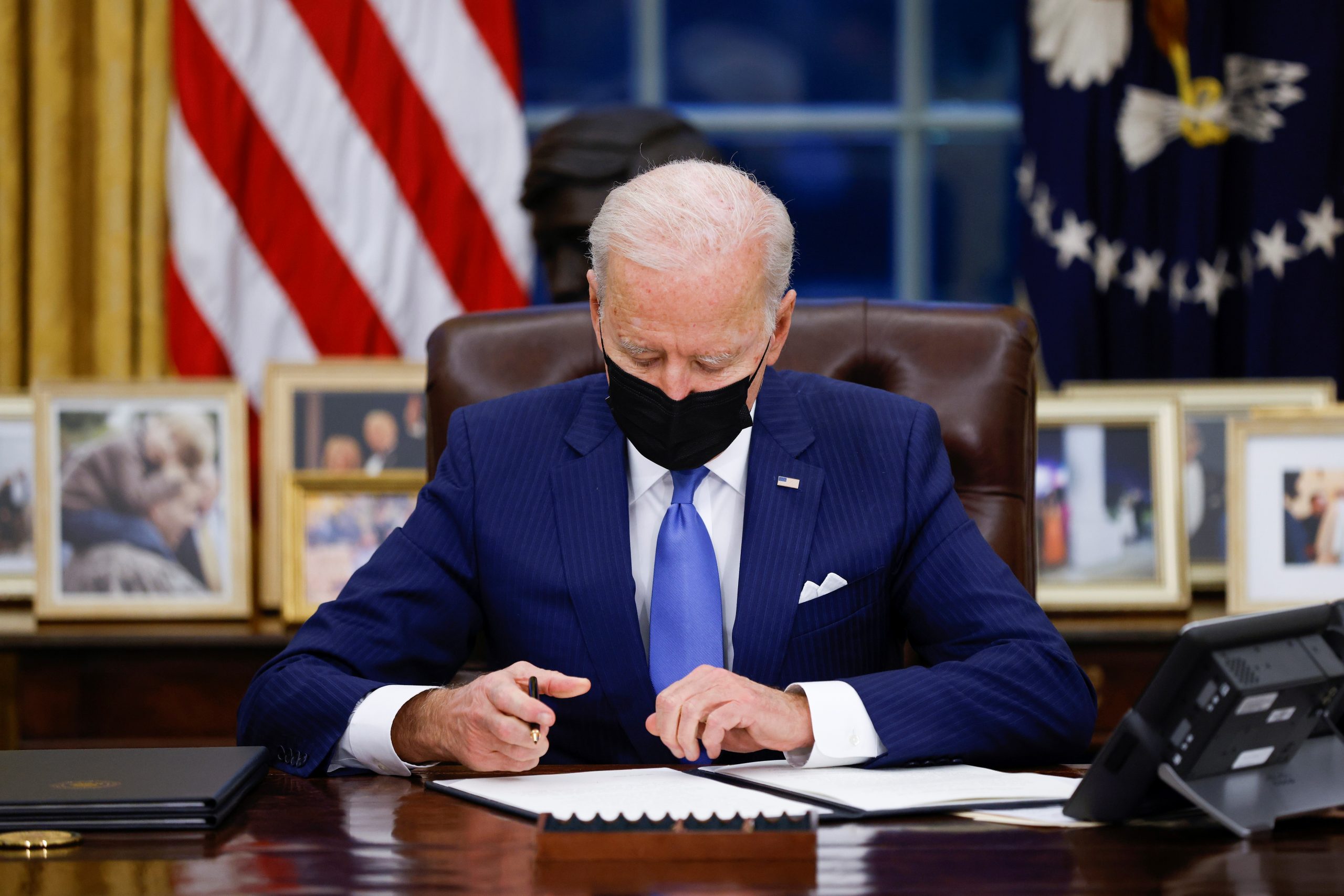 Sitting on a Mountain of Executive Orders, Biden Defends Use of the Pen