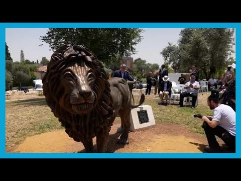 ‘Lion of Judah’ statue in Jerusalem celebrates connection between Jews and American Christians