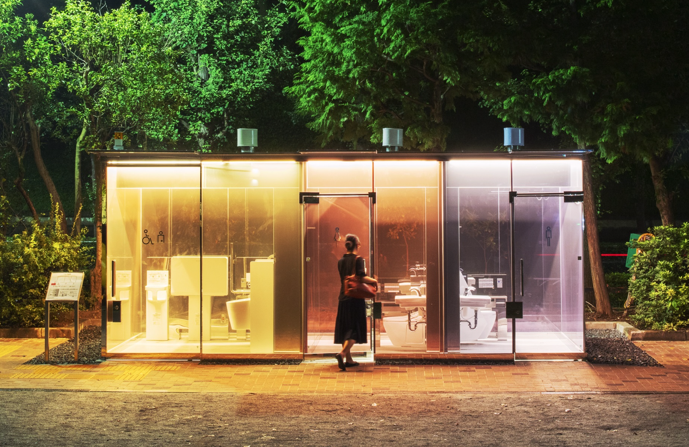  See The See-Through Bathrooms Installed In Tokyo Public Parks