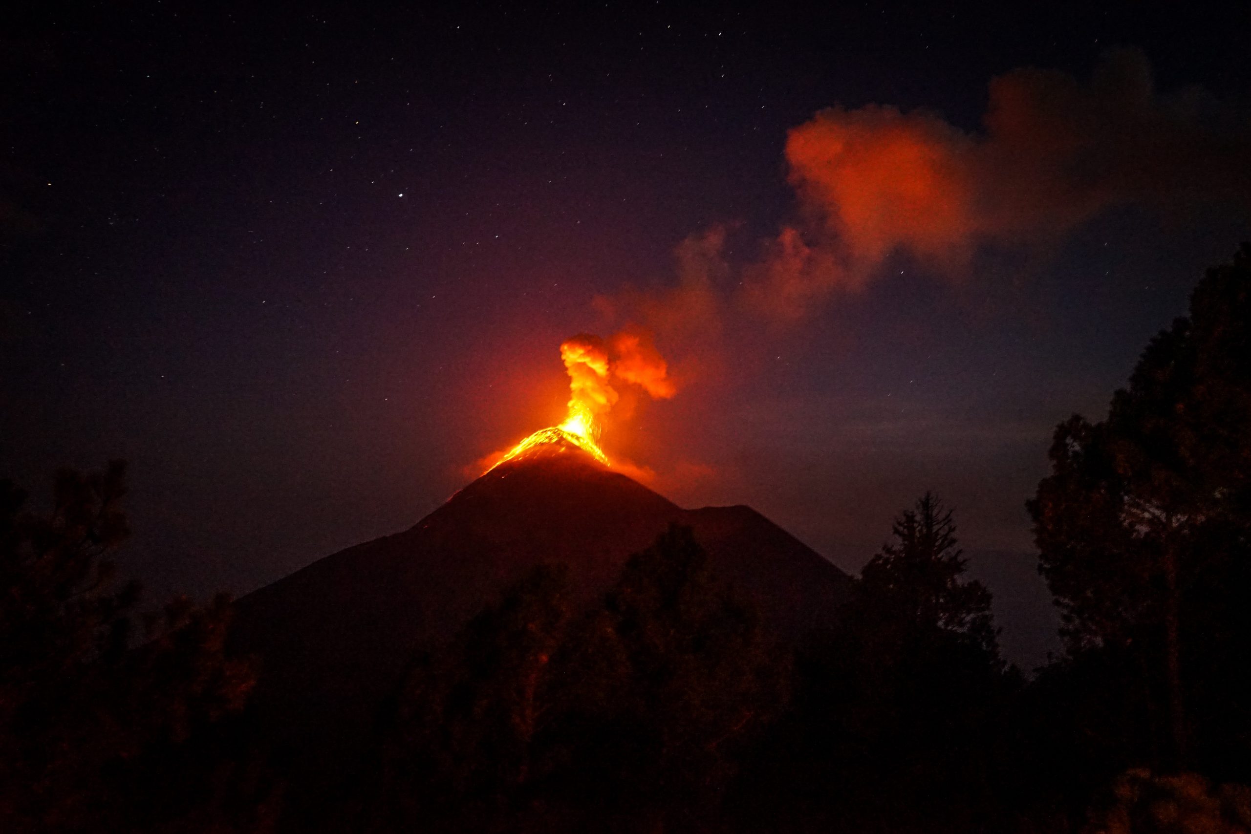 Small but Beautiful Eruption at Mount Etna