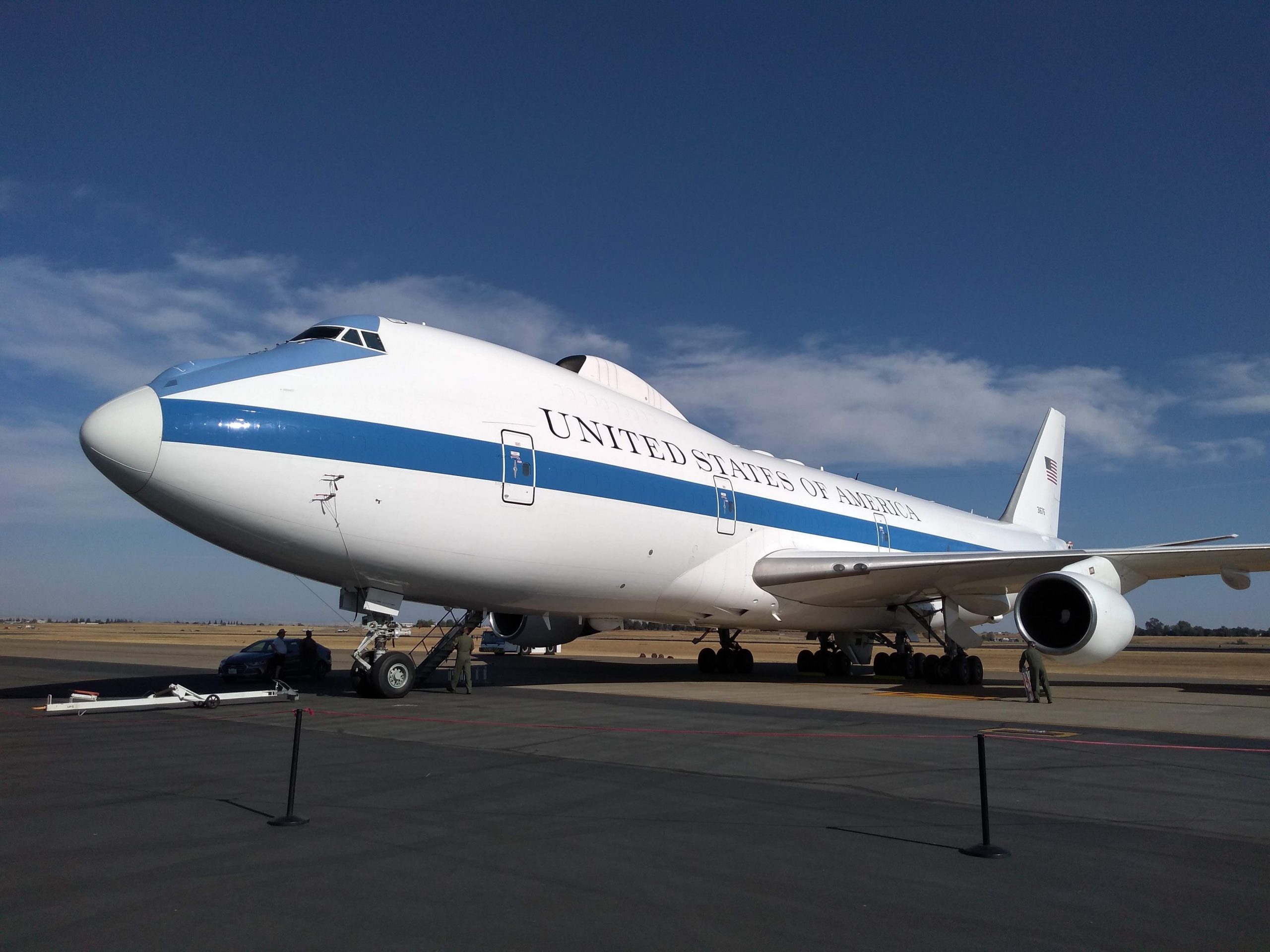 US NAOC Lands At Secretive Base For A Visit From US Secretary of Defense