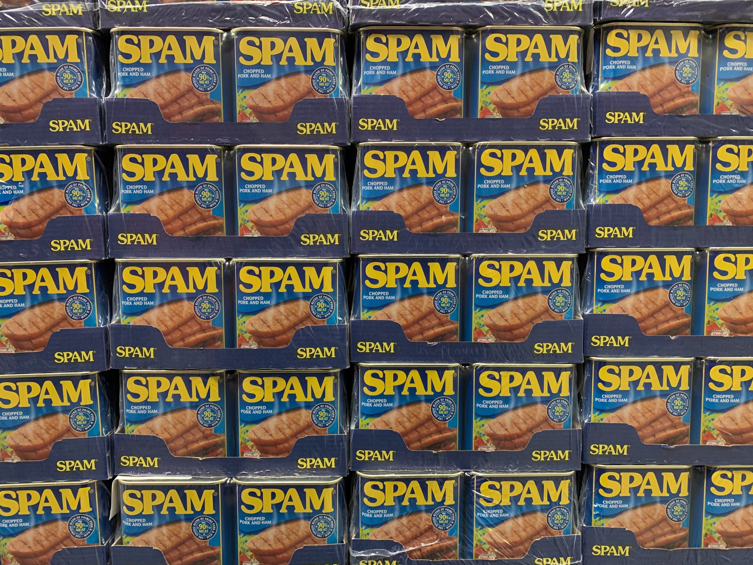 Swiping Spam? No, not the annoying computer ads, the canned meat