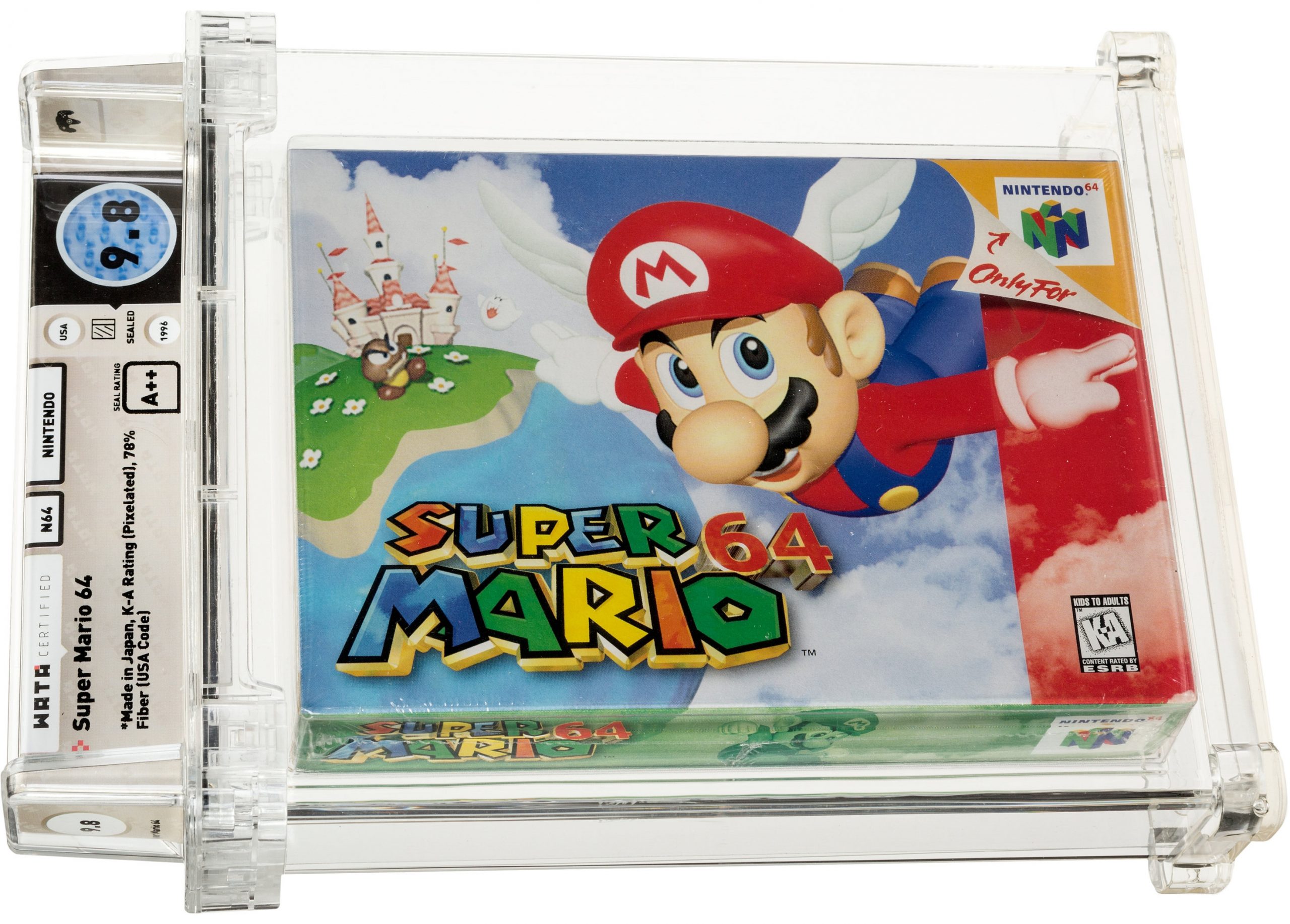 Unopened Super Mario 64 Game Sells for a Record $1.56 Million