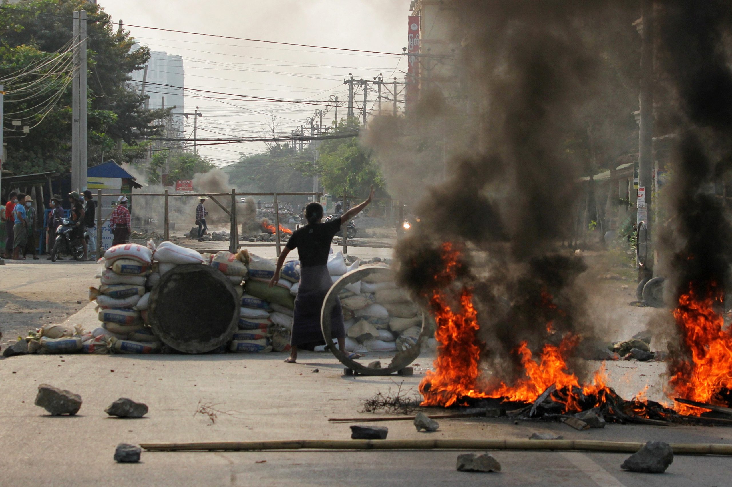 U.S. and EU Sanction Myanmar Military Members as Protests Continue