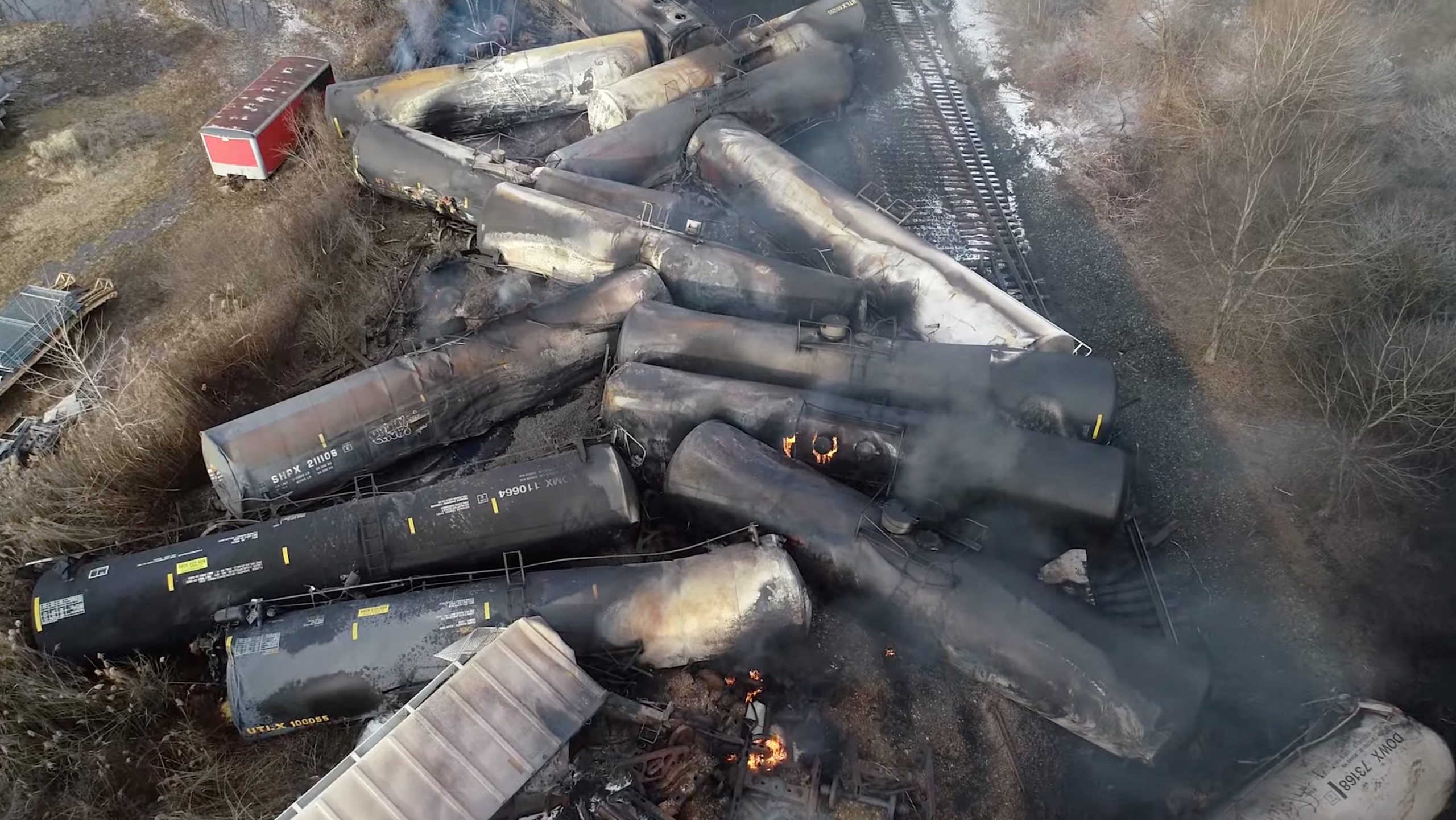 Derailed train cars in Ohio drained of toxic chemical amid mass evacuation