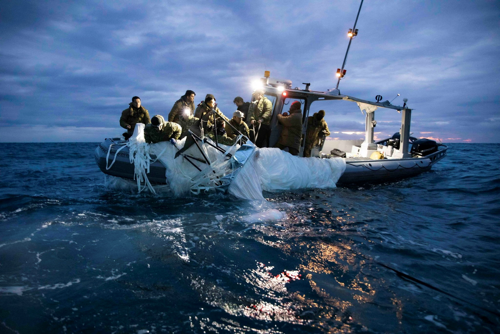 U.S. recovers downed Chinese spy balloon