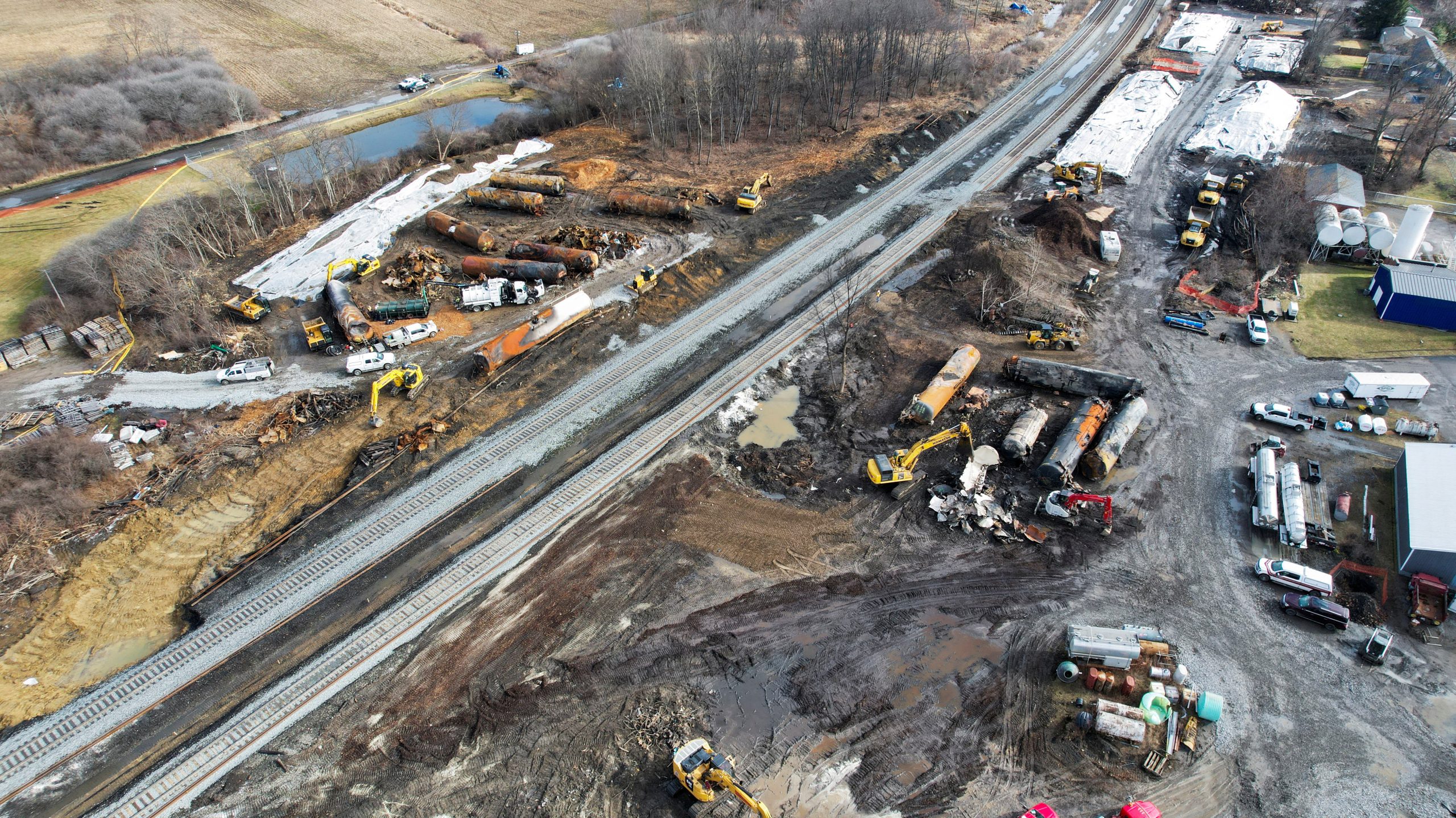 Ohio residents ask judge to block railroad from destroying crash evidence