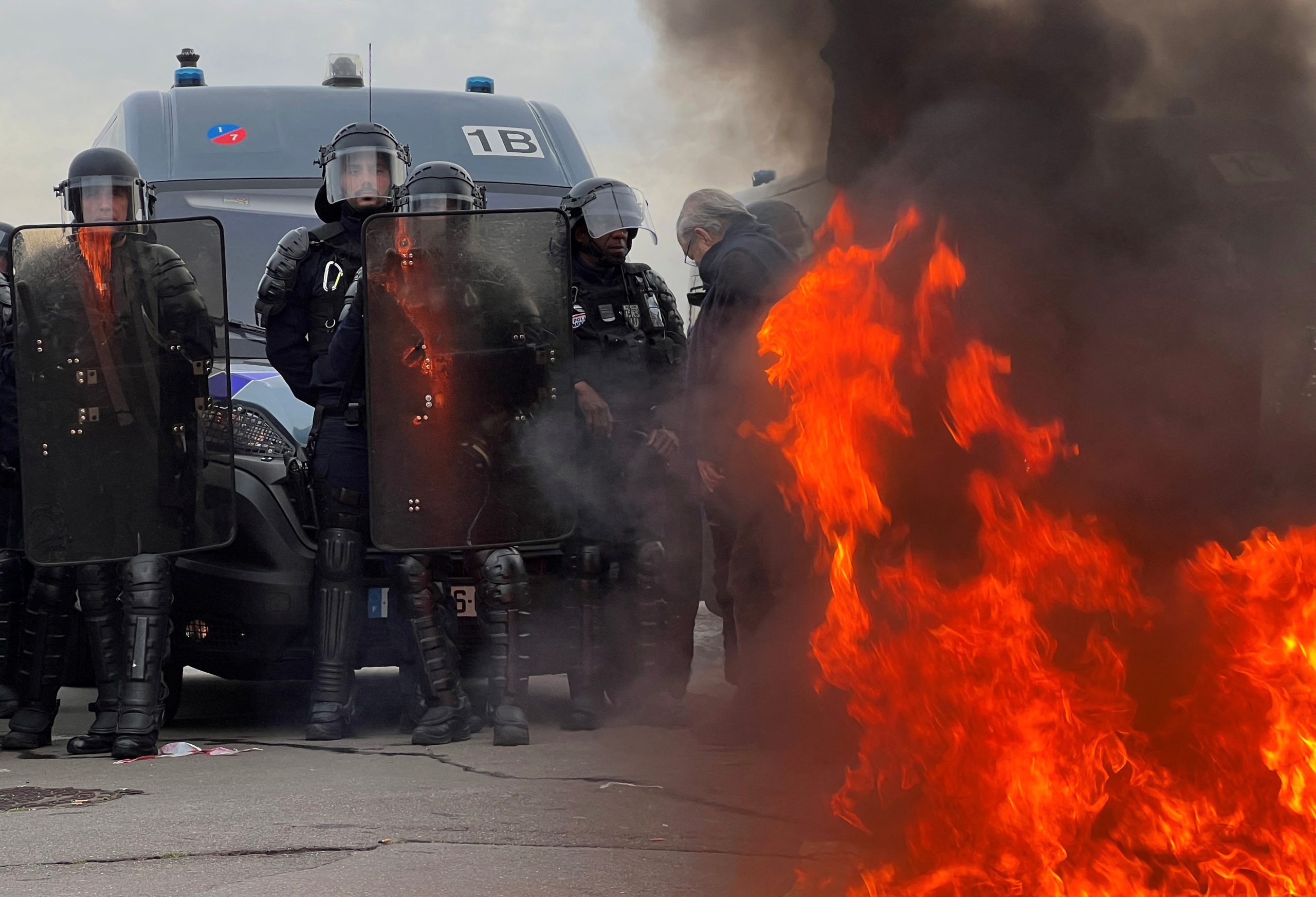 France: Protests turn fiery after President Macron pushes pension change without a vote