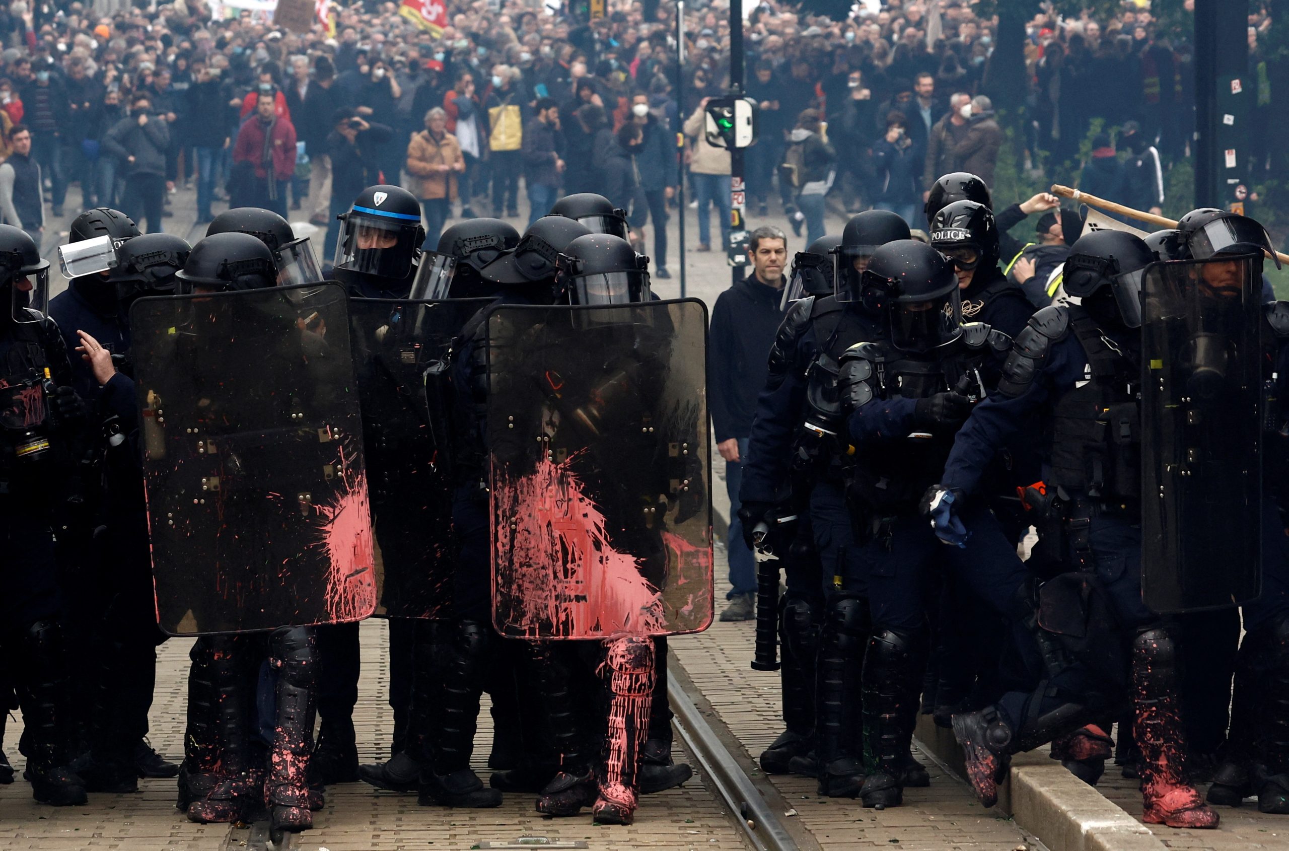 Violence hits France in day of anger over Macron’s pension changes