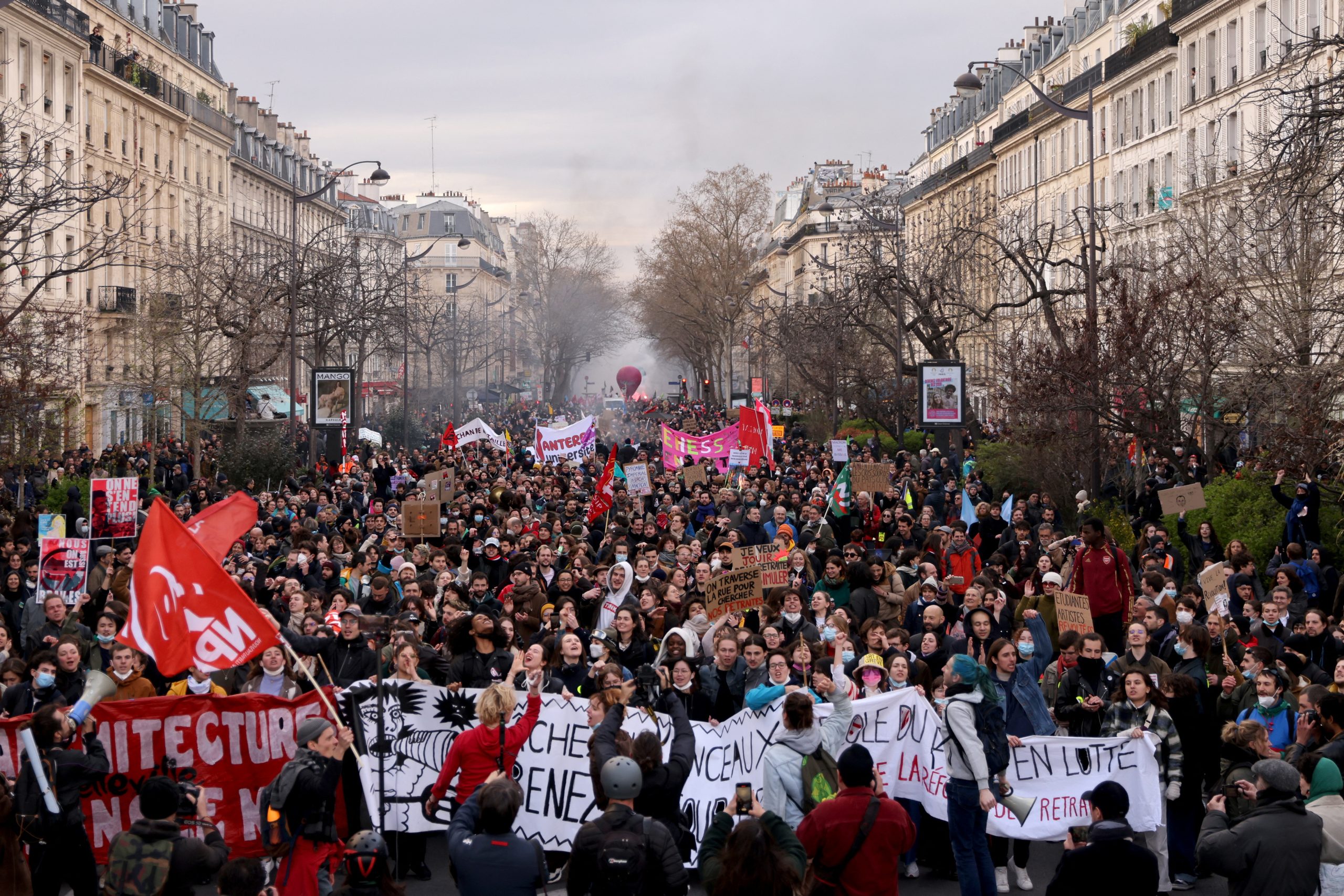 Clashes ignite as French protesters rally against Macron’s pension bill