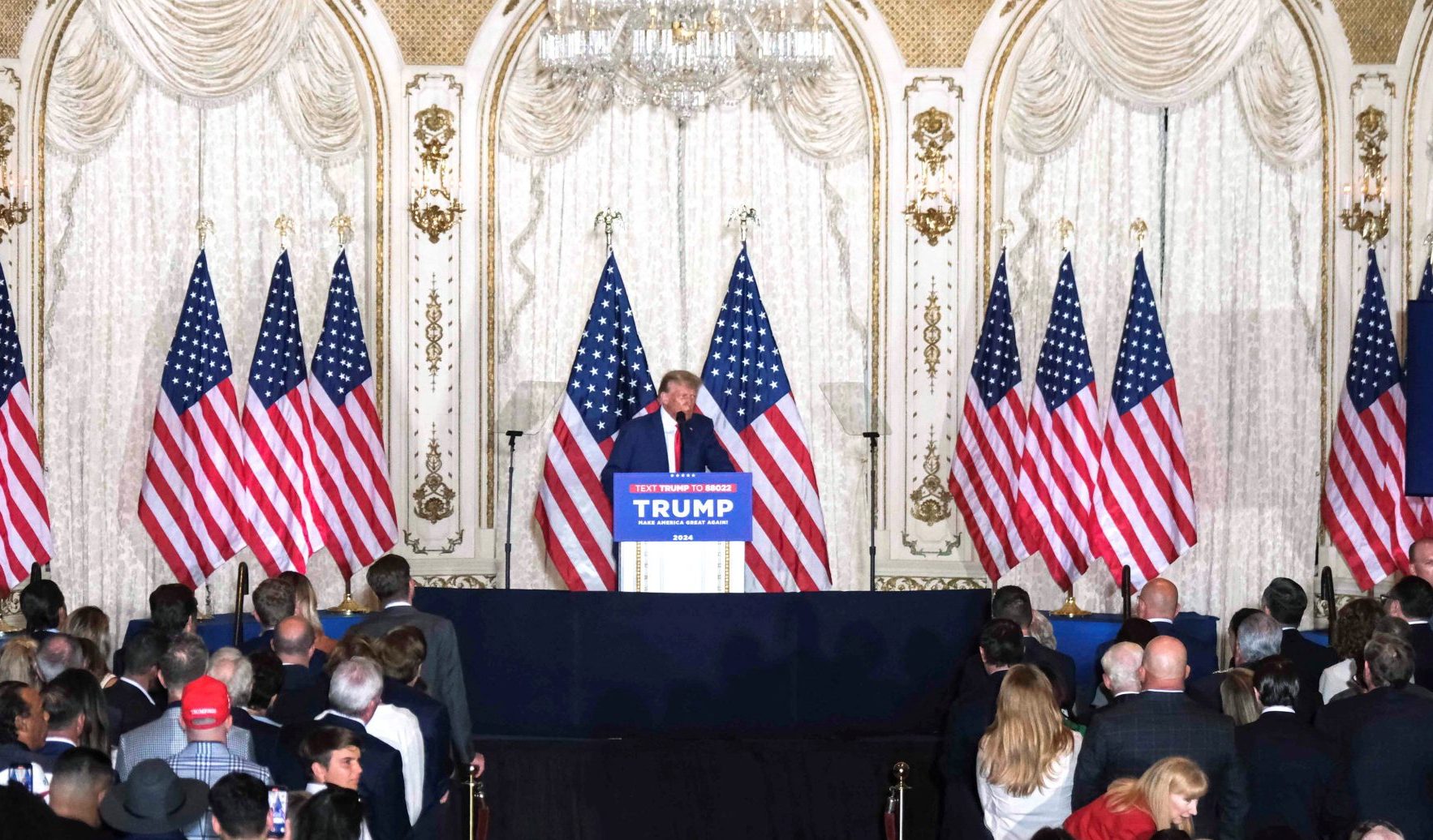 Trump delivers scathing remarks in post-arraignment Mar-a-Lago speech