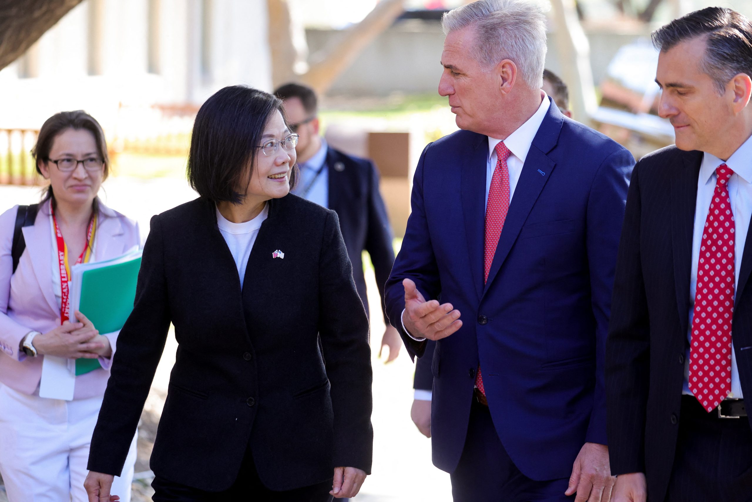 Taiwan president, US Speaker McCarthy meet in California despite Chinese warnings