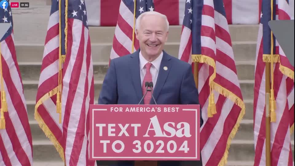 Former Arkansas Governor Asa Hutchinson formally announces White House bid