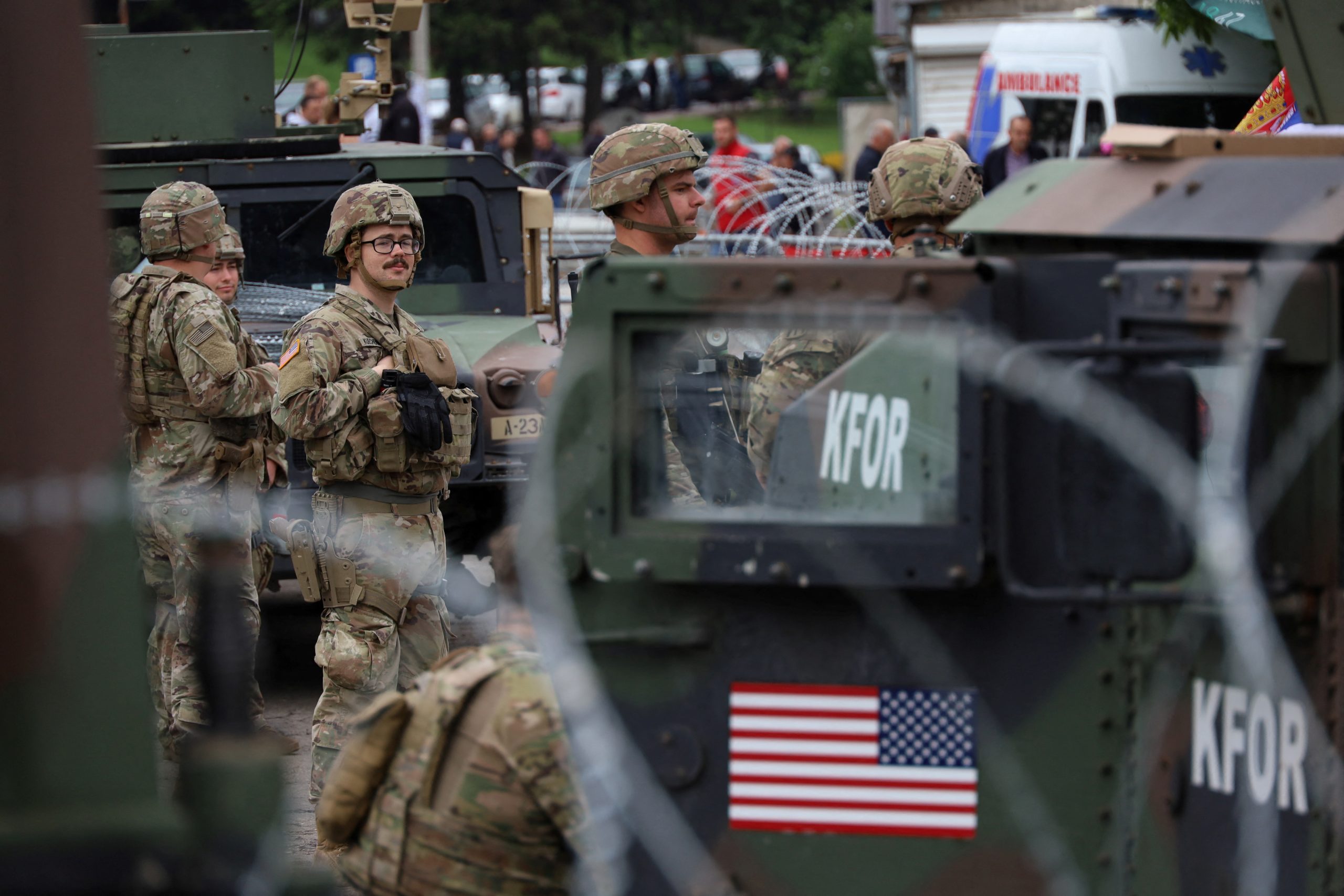 NATO troops on guard in northern Kosovo for third day amid protests