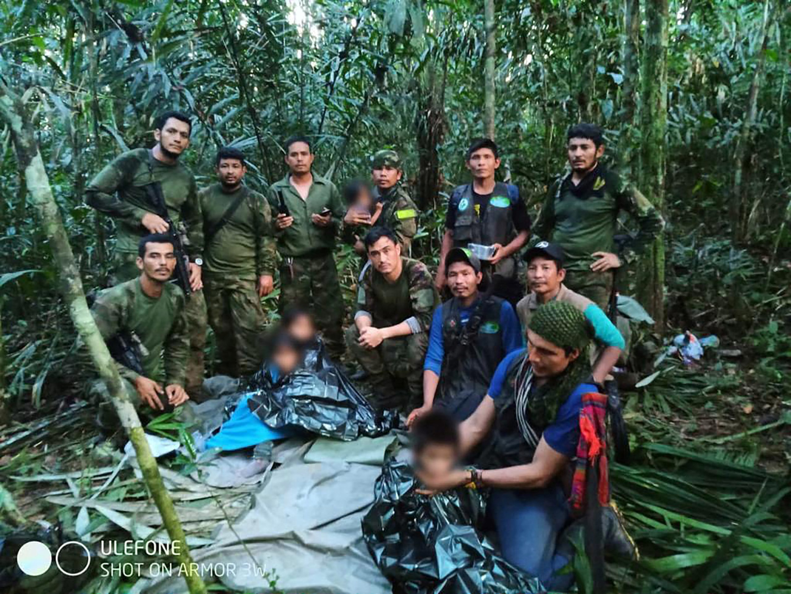 Colombian missing children found after 40 days of survival in wilderness