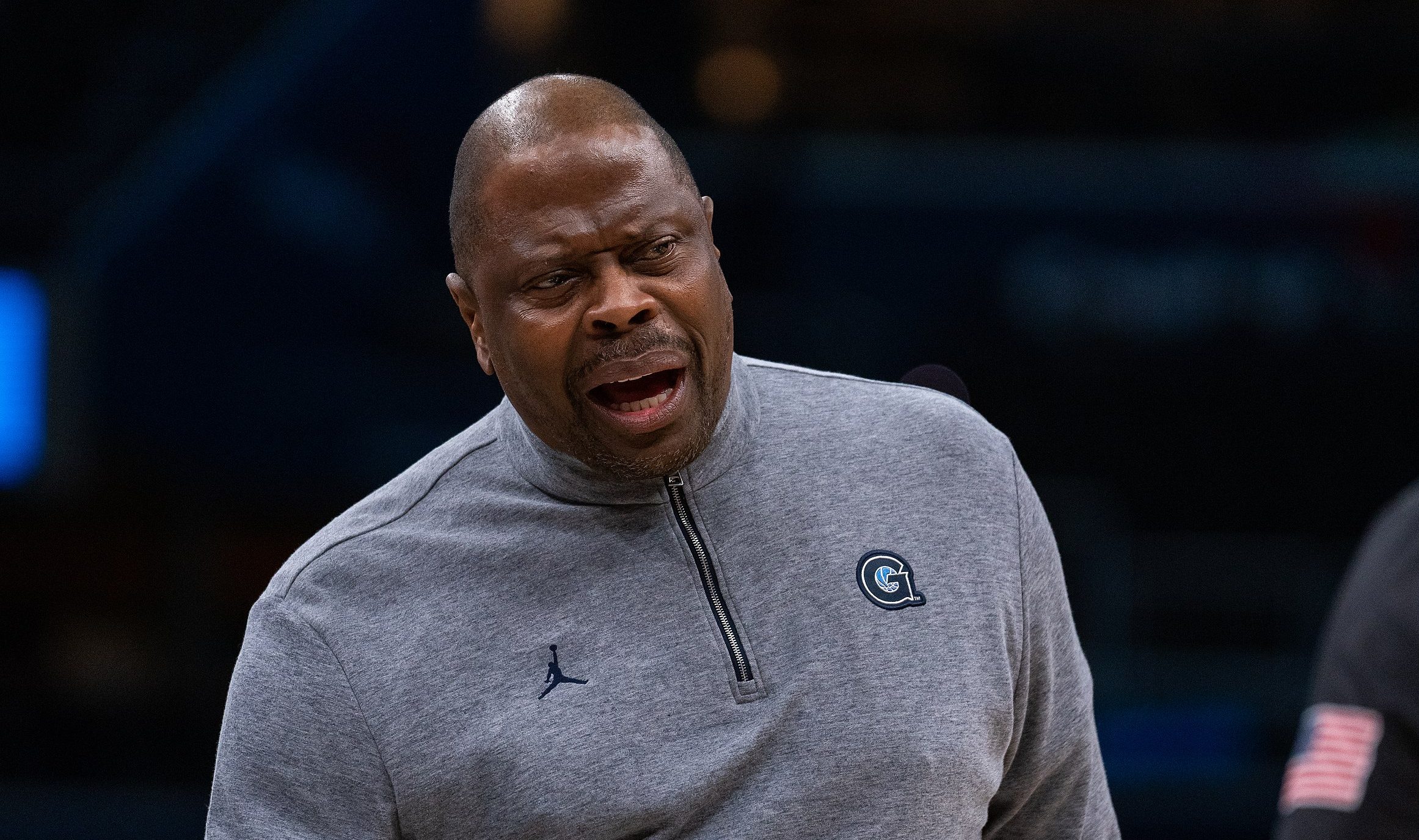 College basketball: Ewing out at Georgetown, Kansas coach hospitalized